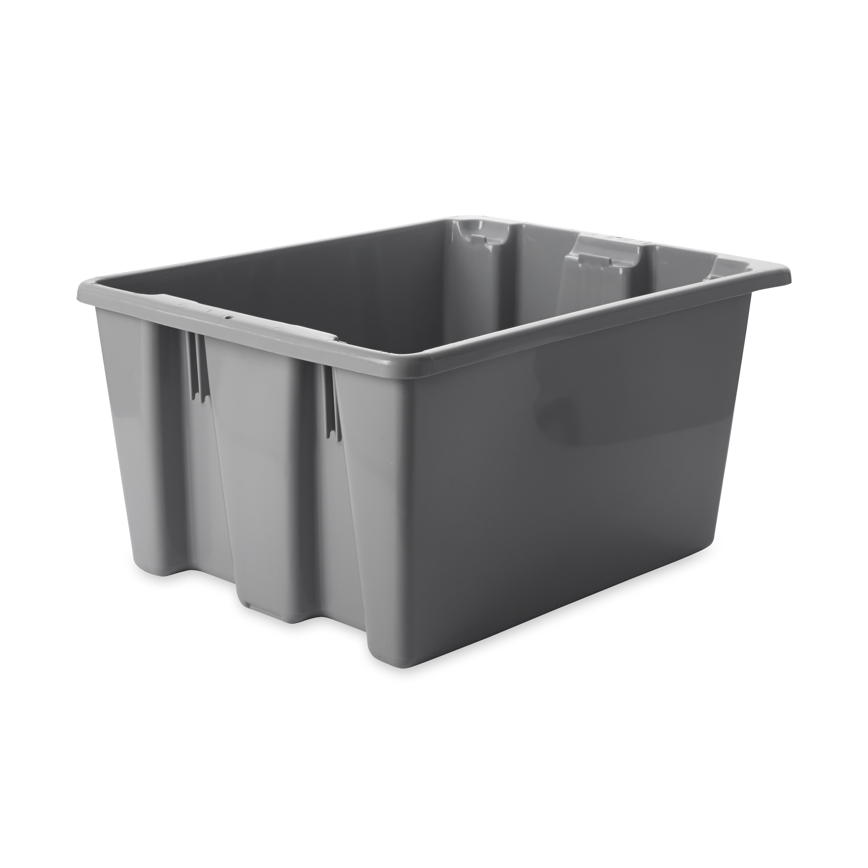 The Rubbermaid Commercial Palletote® storage containers are an effective storage solution with a durable stackable nestable design that withstands hot and cold conditions.