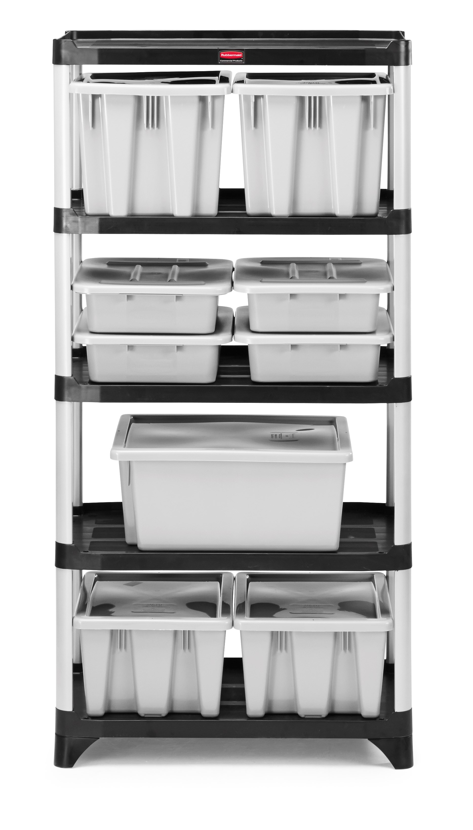 Store, organize and transport in style with durable and attractive shelving units.