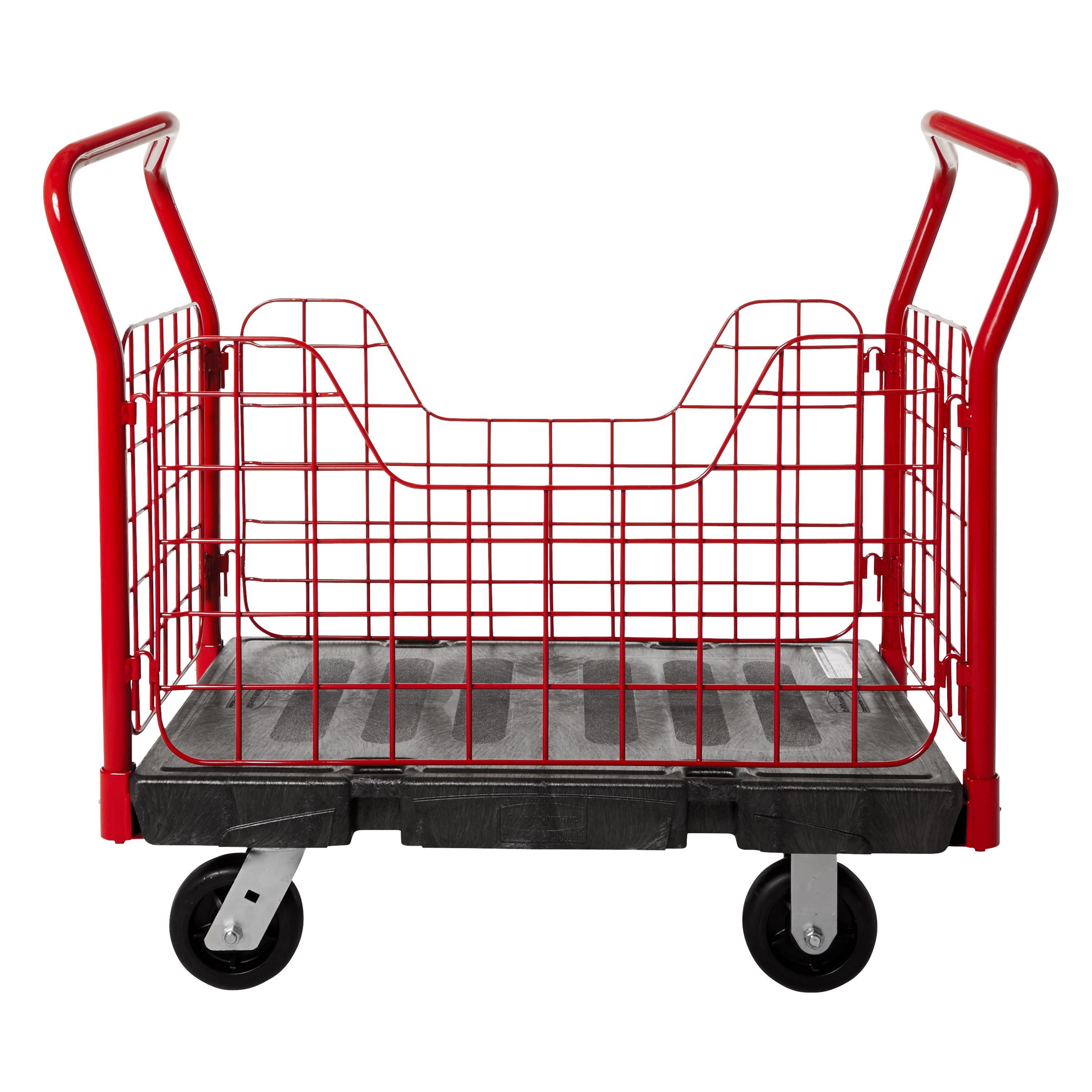 The Rubbermaid Commercial Side Panel Platform Truck 24"X36" with 6"TPR casters, 1000 lb. capacity
