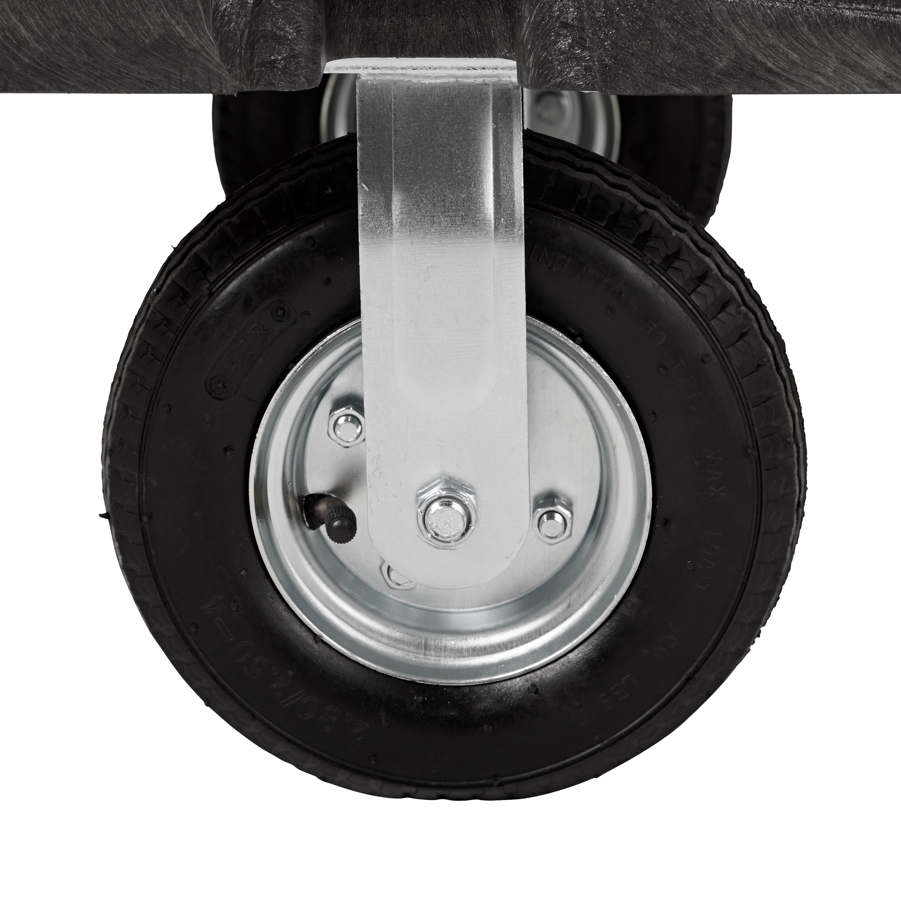 The Rubbermaid Commercial Side Panel Platform 30"X60" with 8" PNEUMATIC casters, 1200 lb. capacity