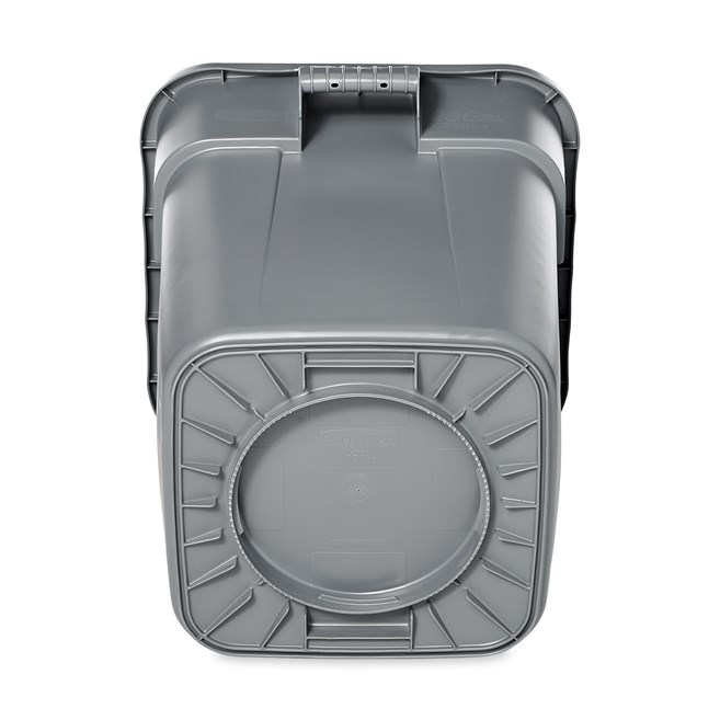 The Rubbermaid Commercial Square BRUTE® container offers up to 14% more capacity than round containers and is designed with professional-grade, heavy-duty plastic that won't rust, chip, or fade.
