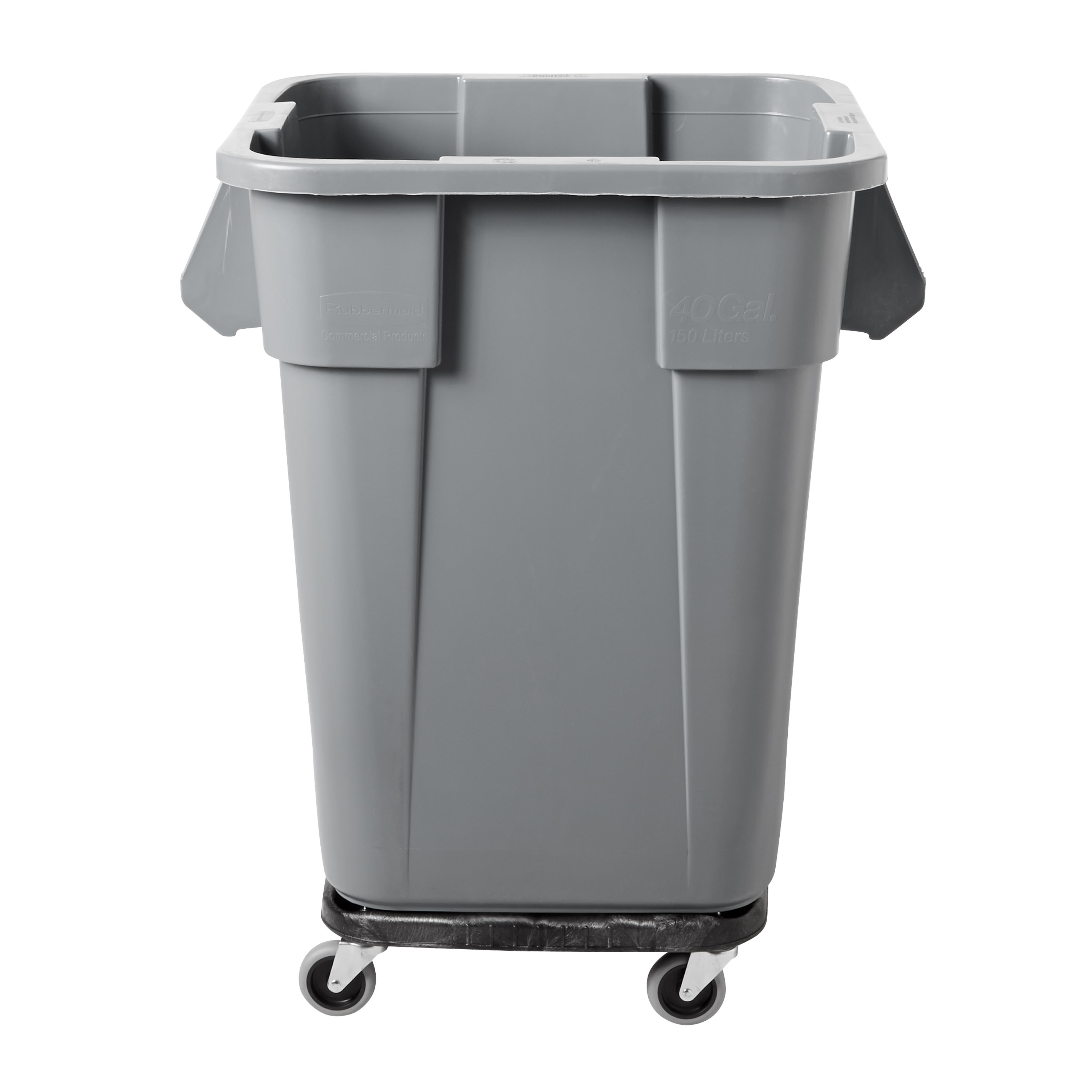 The Rubbermaid Commercial Square BRUTE® container offers up to 14% more capacity than round containers and is designed with professional-grade, heavy-duty plastic that won't rust, chip, or fade.