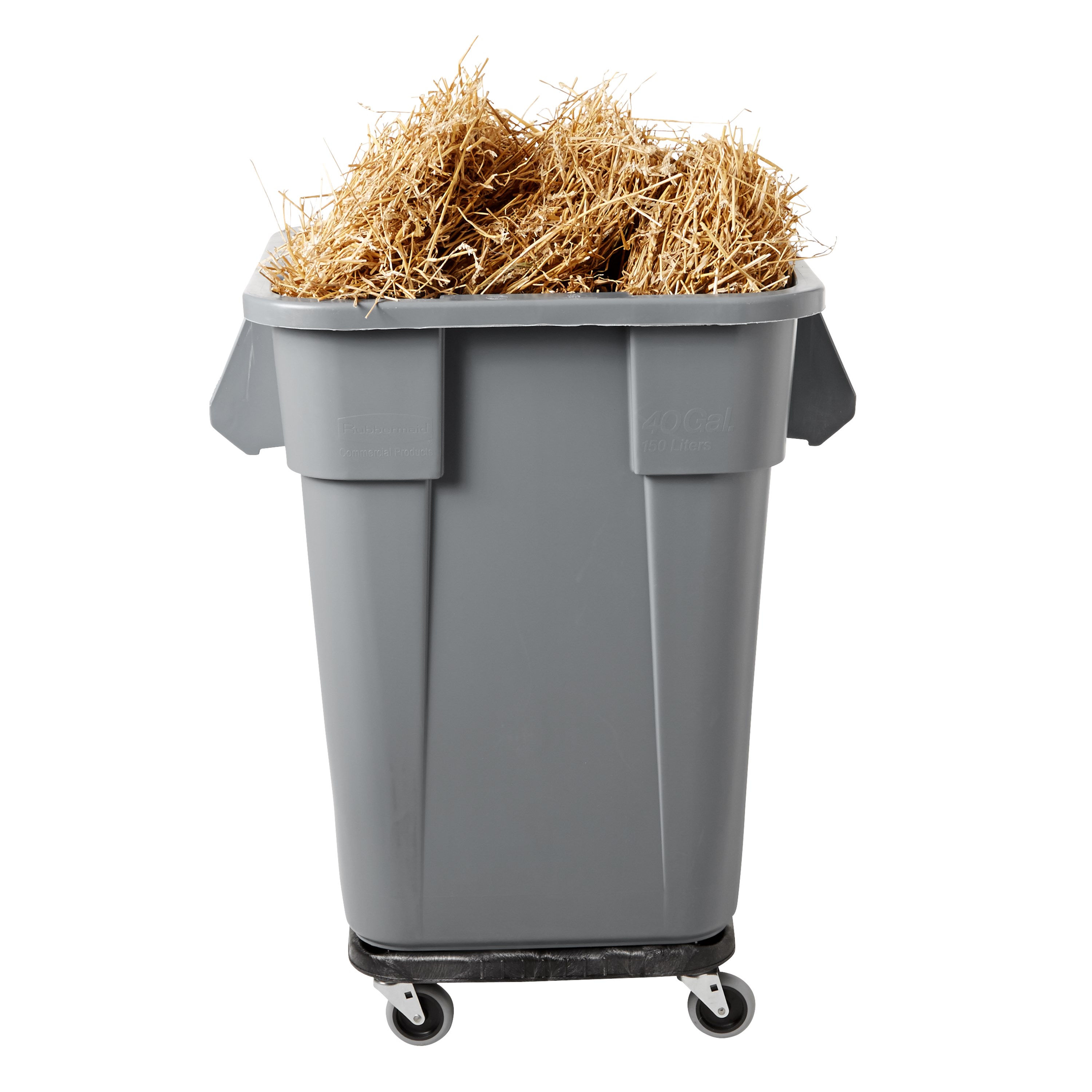 The Rubbermaid Commercial Square BRUTE® container offers up to 14% more capacity than round containers and is designed with professional-grade, heavy-duty plastic that won't rust, chip, or fade.