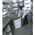 The Rubbermaid Commercial Square BRUTE® container offers up to 14% more capacity than round containers and is designed with professional-grade, heavy-duty plastic that won't rust, chip, or fade.