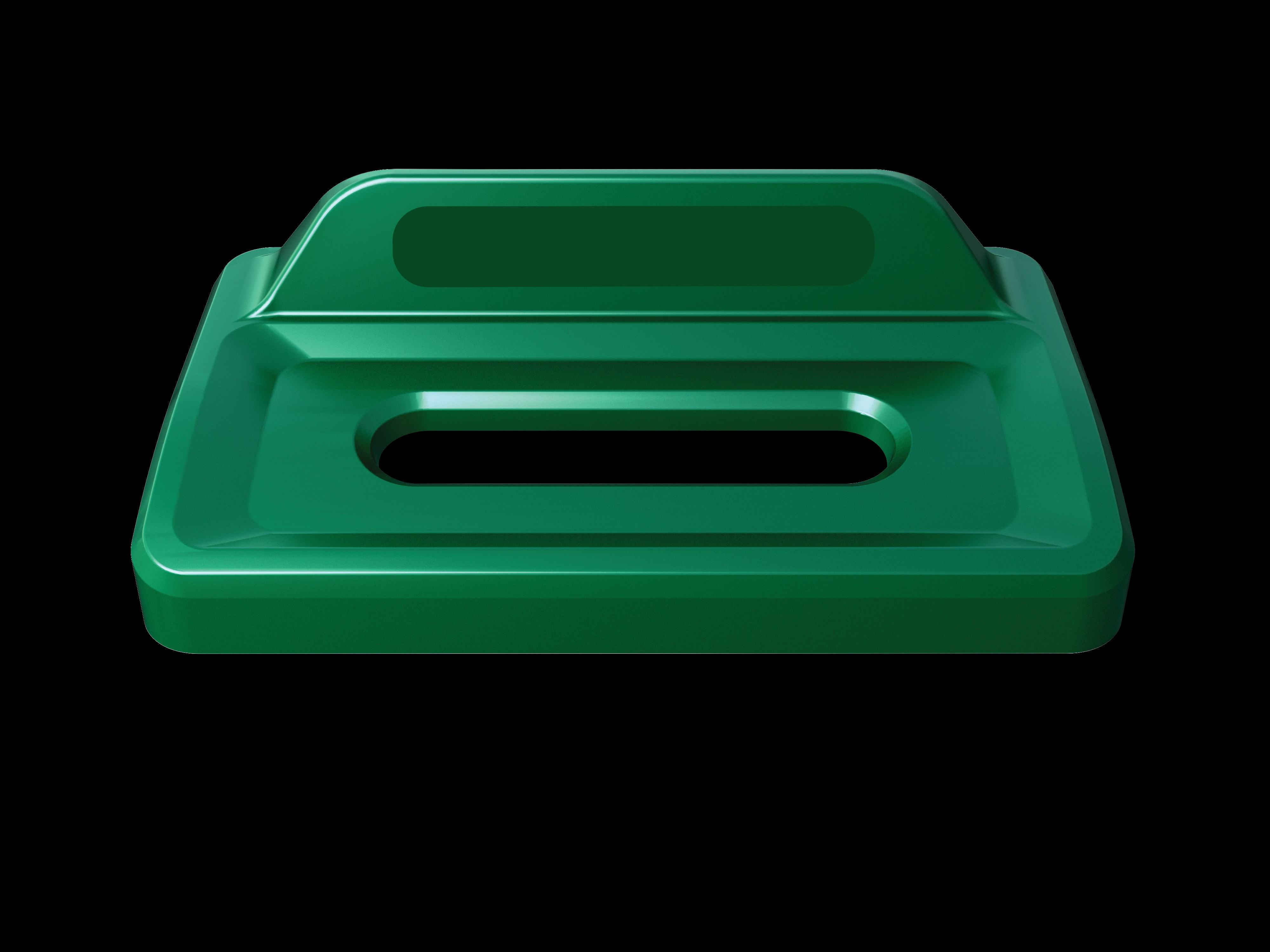 Slim Jim® recycling lids are designed to make recycling easier with consistent color-coding, lid openings and waste stream options.