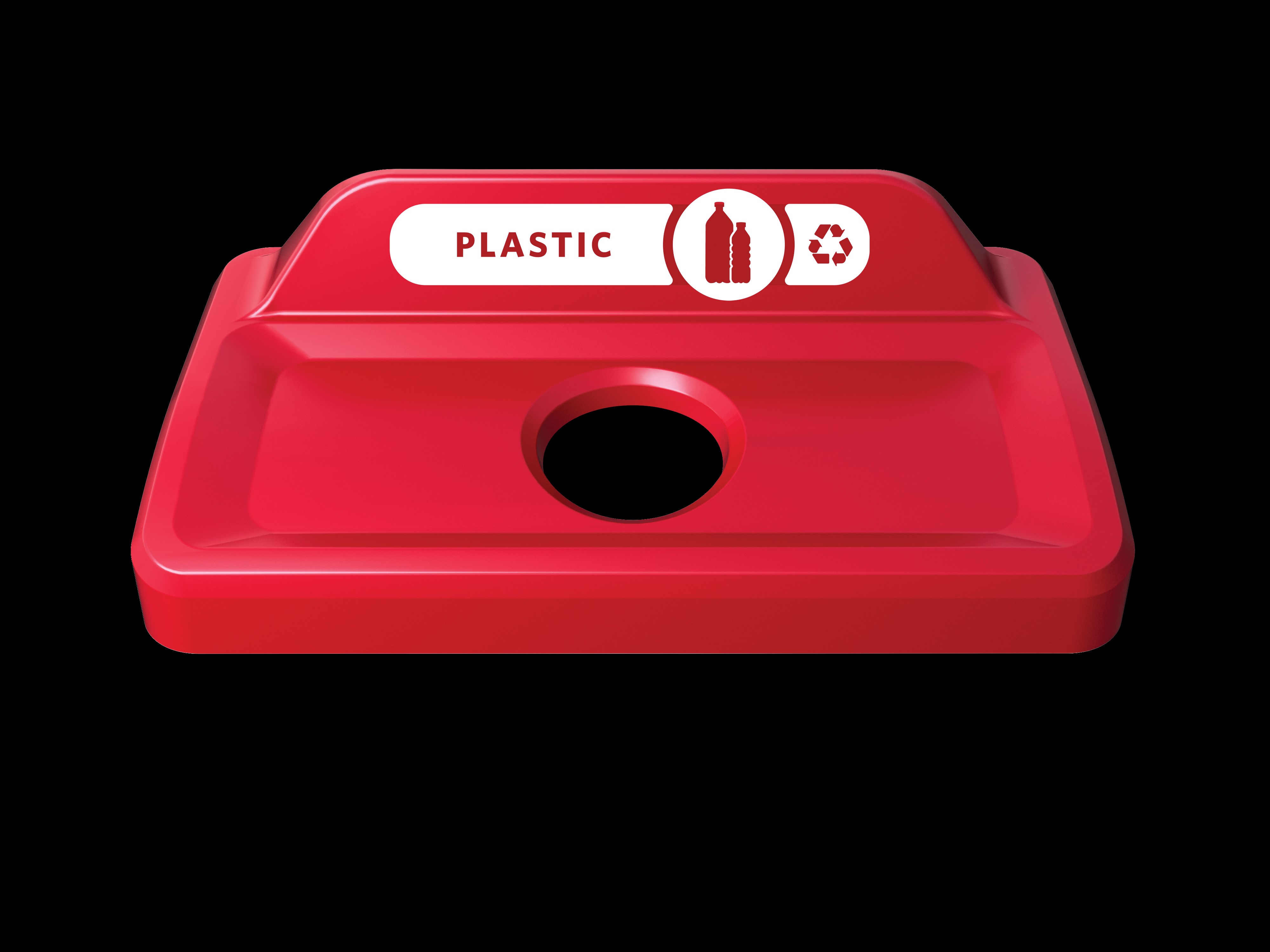 Slim Jim® recycling lids are designed to make recycling easier with consistent color-coding, lid openings and waste stream options.