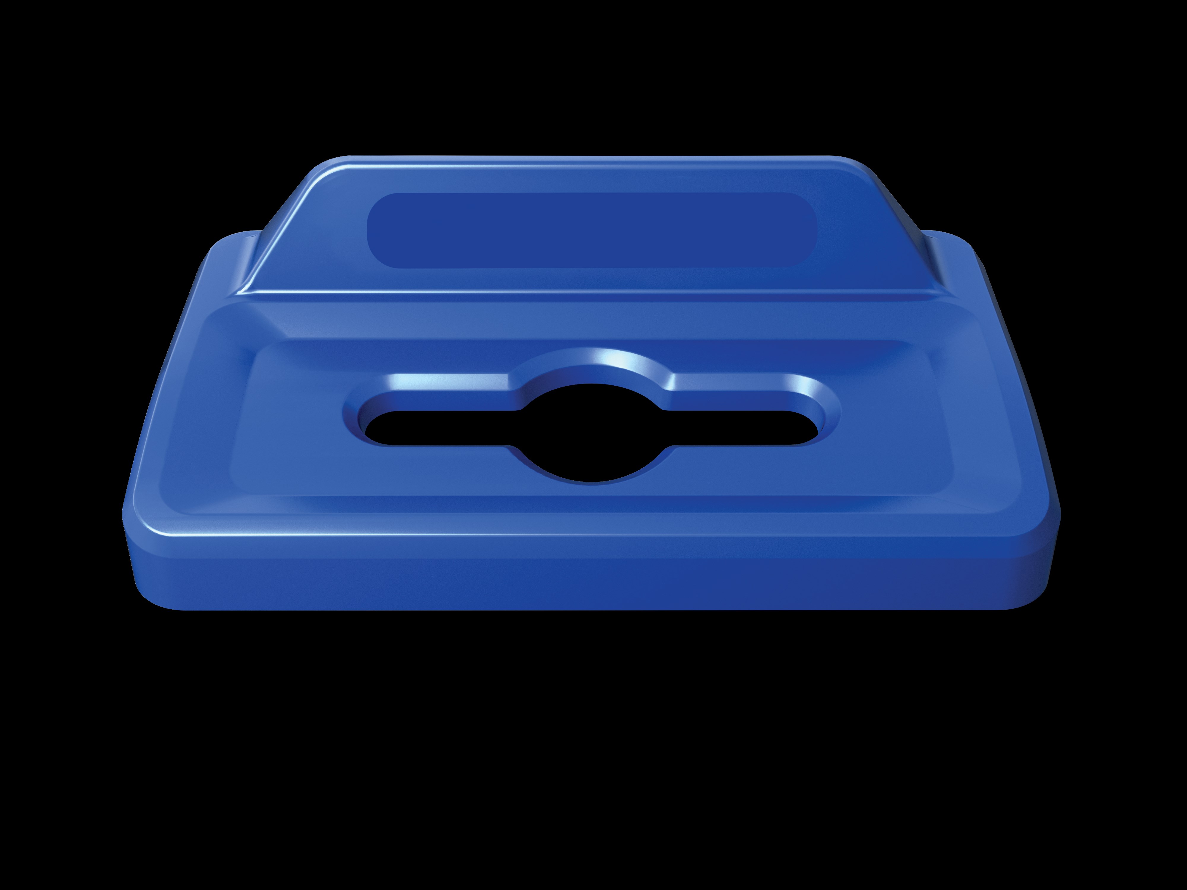 Slim Jim® recycling lids are designed to make recycling easier with consistent color-coding, lid openings and waste stream options.