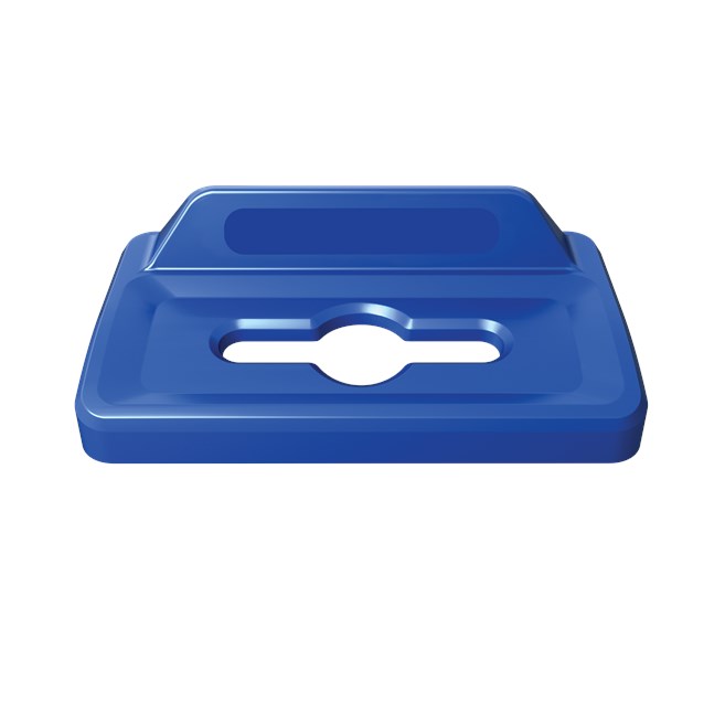 Slim Jim® recycling lids are designed to make recycling easier with consistent color-coding, lid openings and waste stream options.