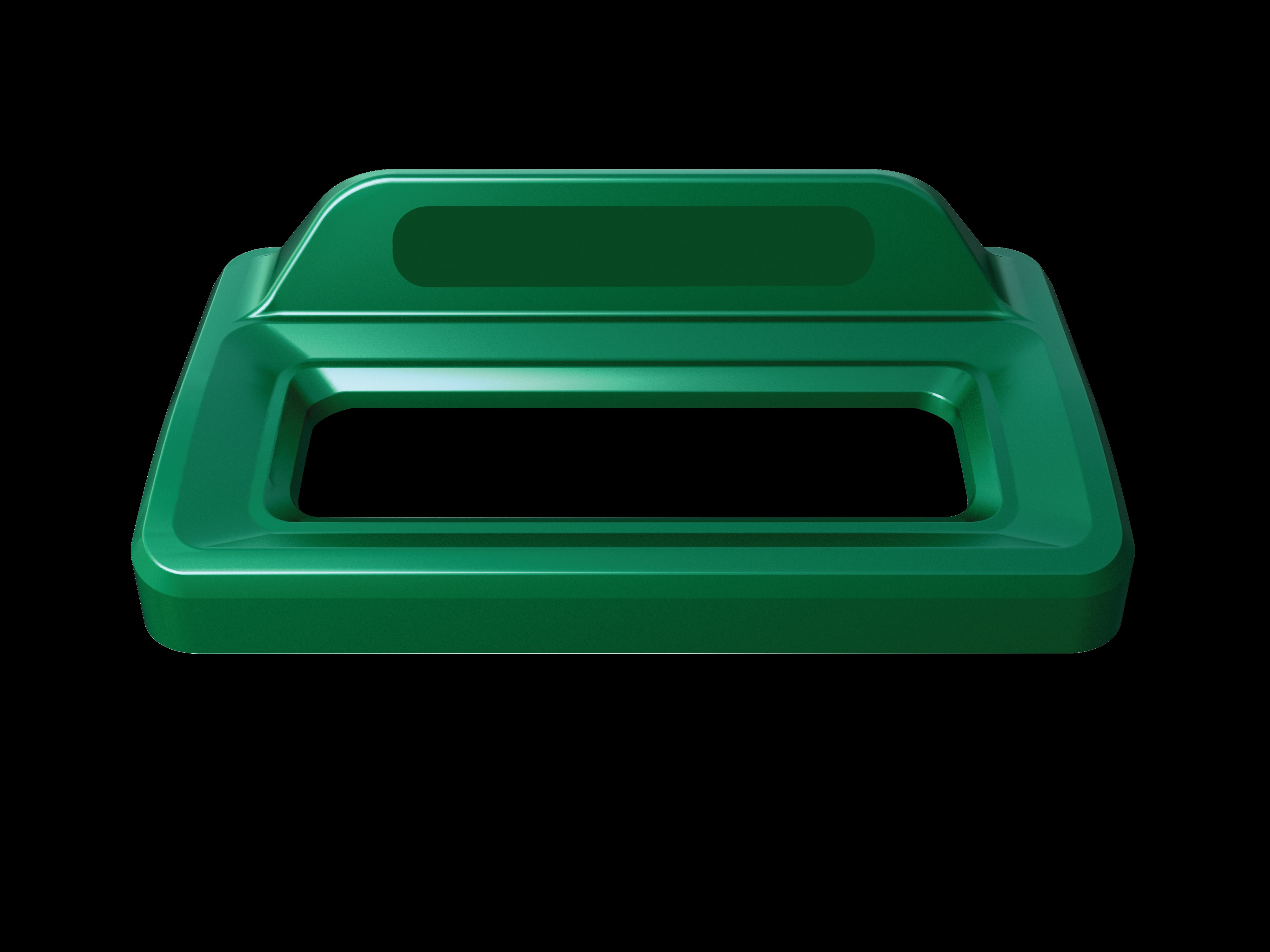 Slim Jim® recycling lids are designed to make recycling easier with consistent color-coding, lid openings and waste stream options.