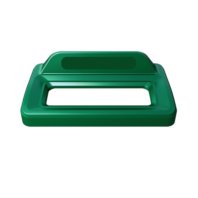 Slim Jim® recycling lids are designed to make recycling easier with consistent color-coding, lid openings and waste stream options.