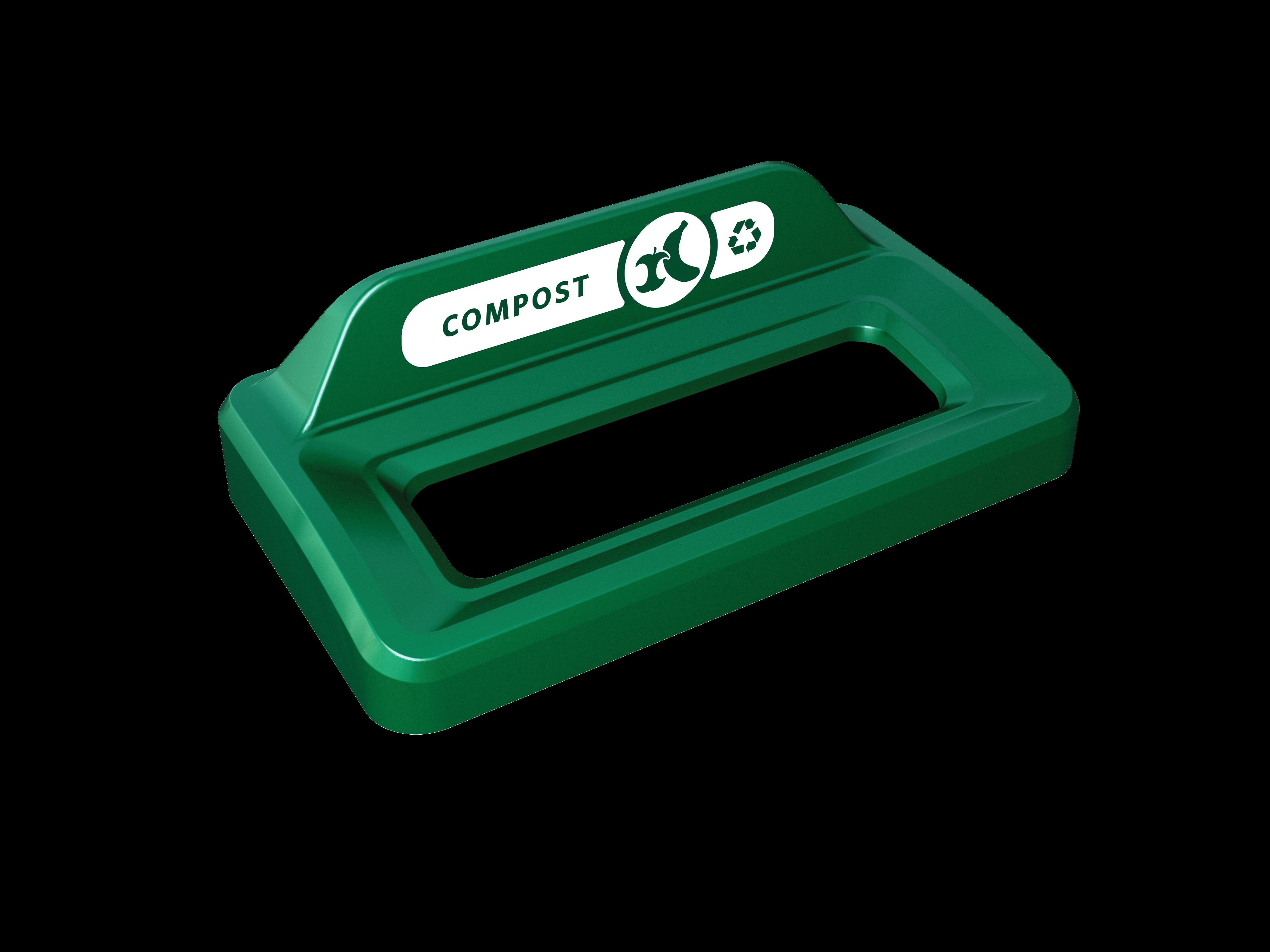 Slim Jim® recycling lids are designed to make recycling easier with consistent color-coding, lid openings and waste stream options.