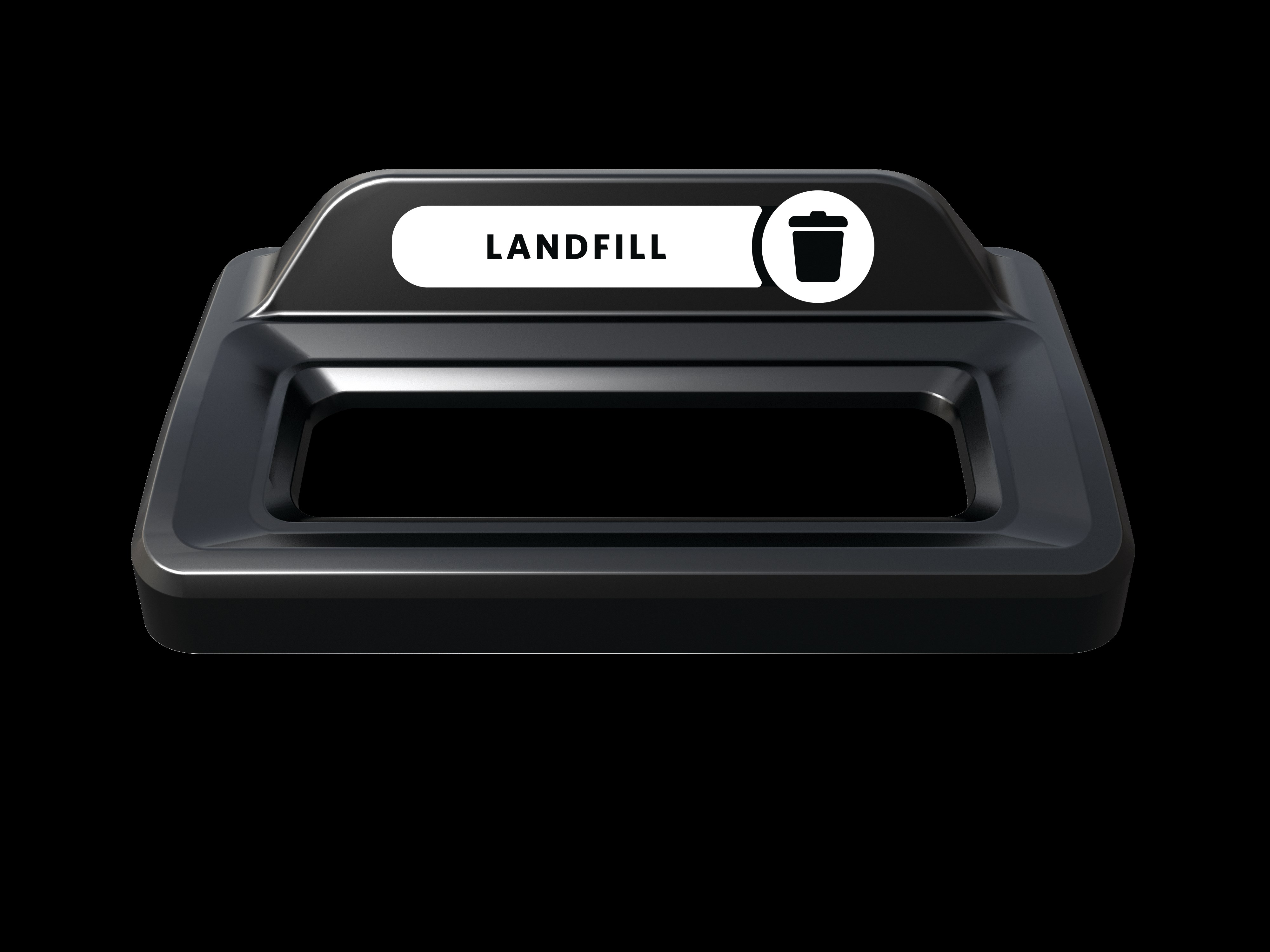 Slim Jim® recycling lids are designed to make recycling easier with consistent color-coding, lid openings and waste stream options.