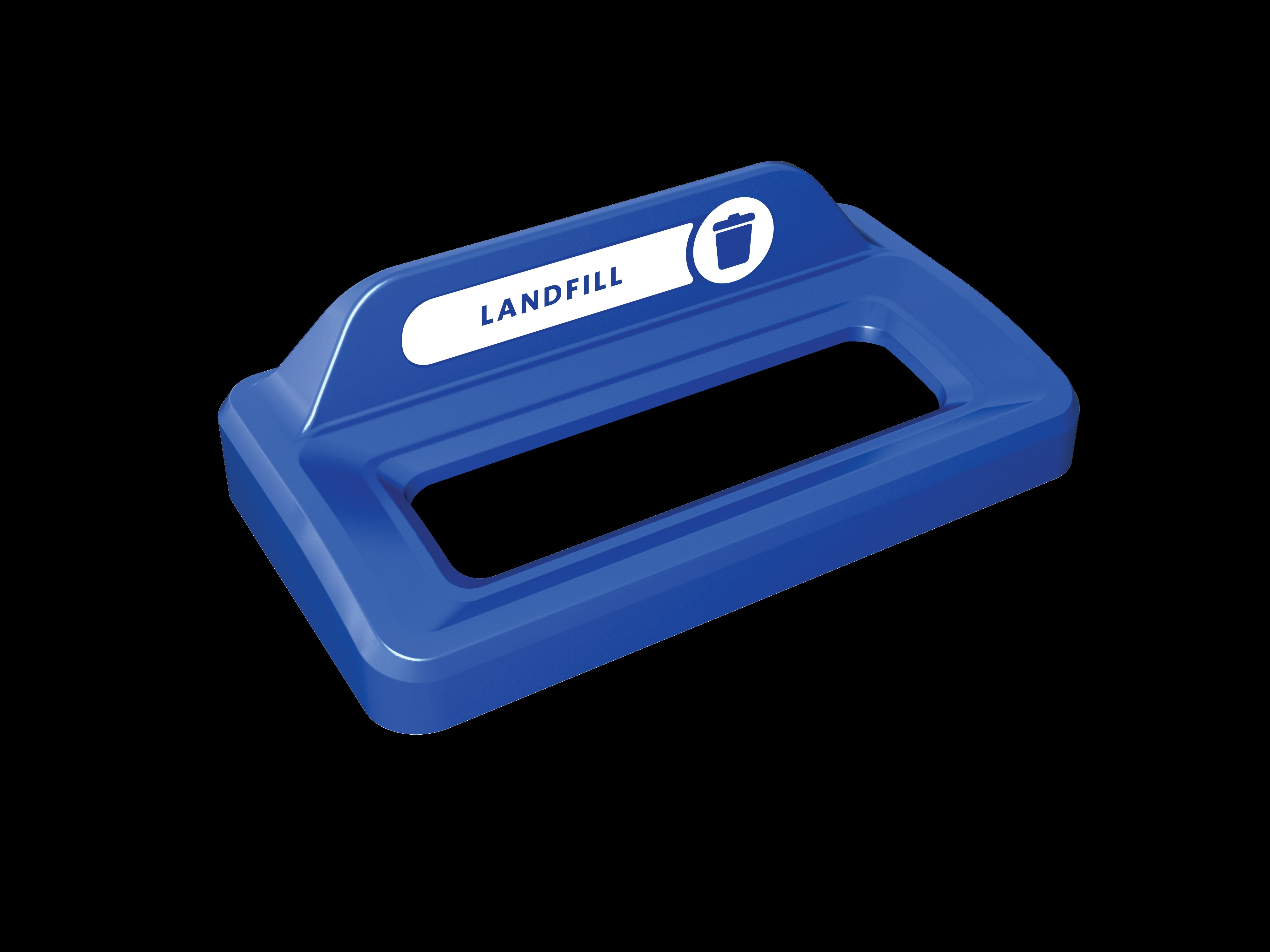 Slim Jim® recycling lids are designed to make recycling easier with consistent color-coding, lid openings and waste stream options.