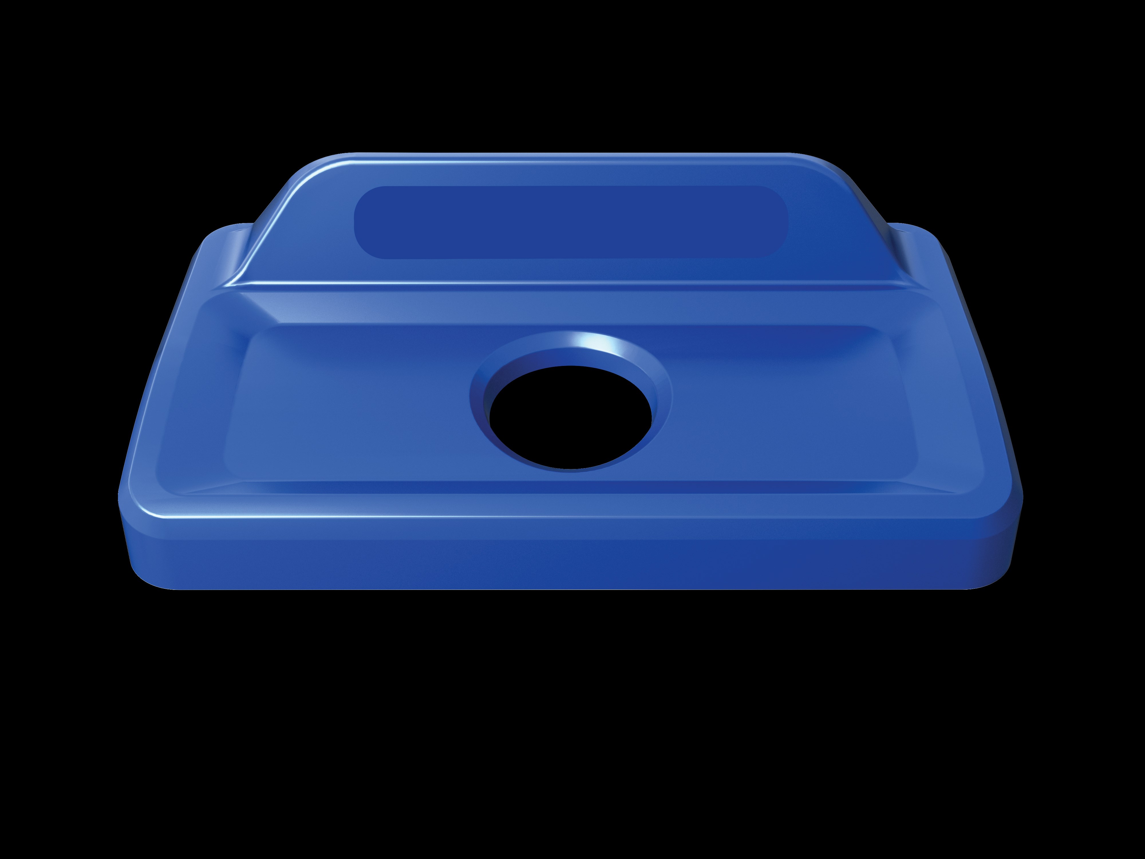 Slim Jim® recycling lids are designed to make recycling easier with consistent color-coding, lid openings and waste stream options.