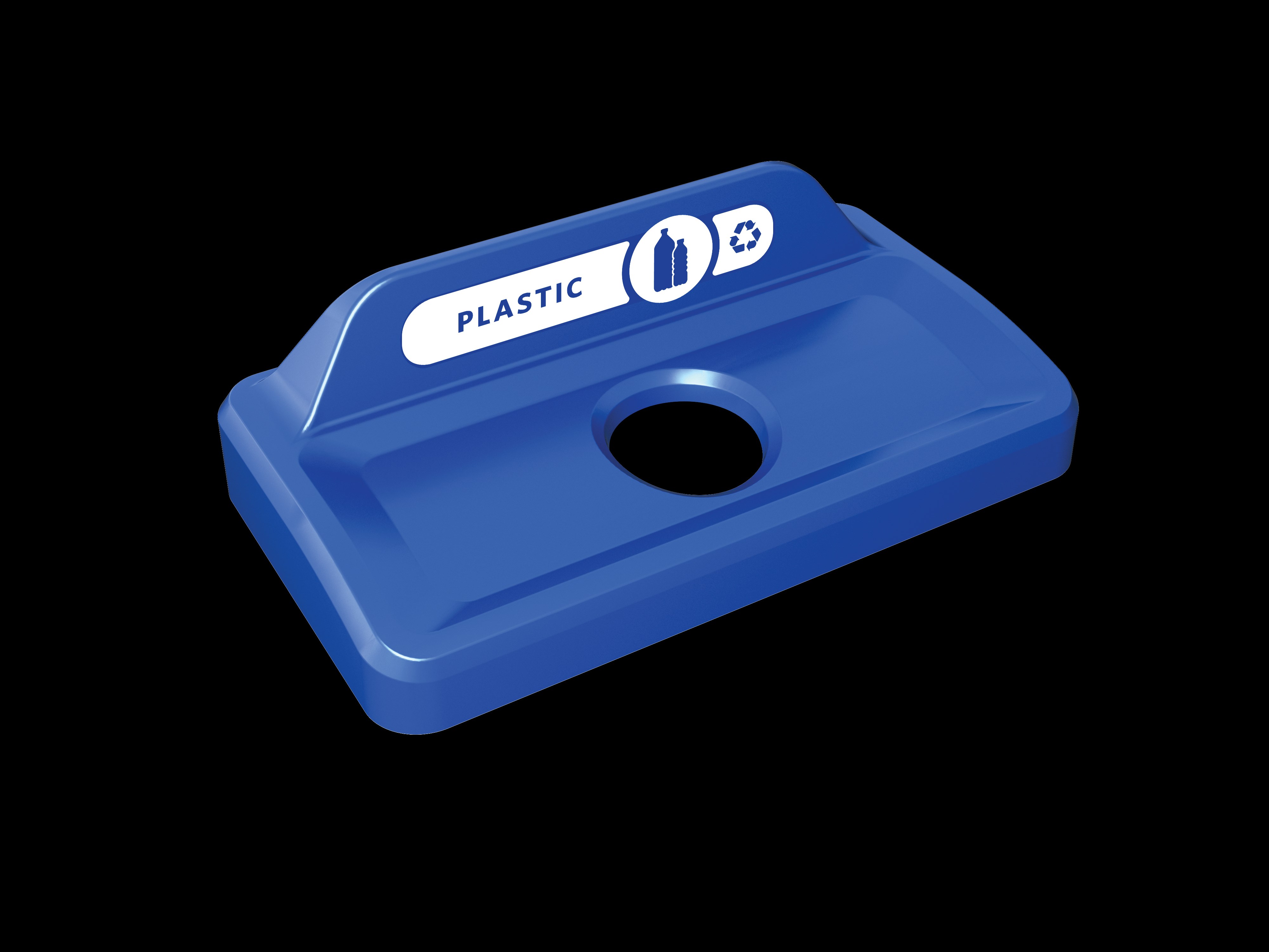 Slim Jim® recycling lids are designed to make recycling easier with consistent color-coding, lid openings and waste stream options.