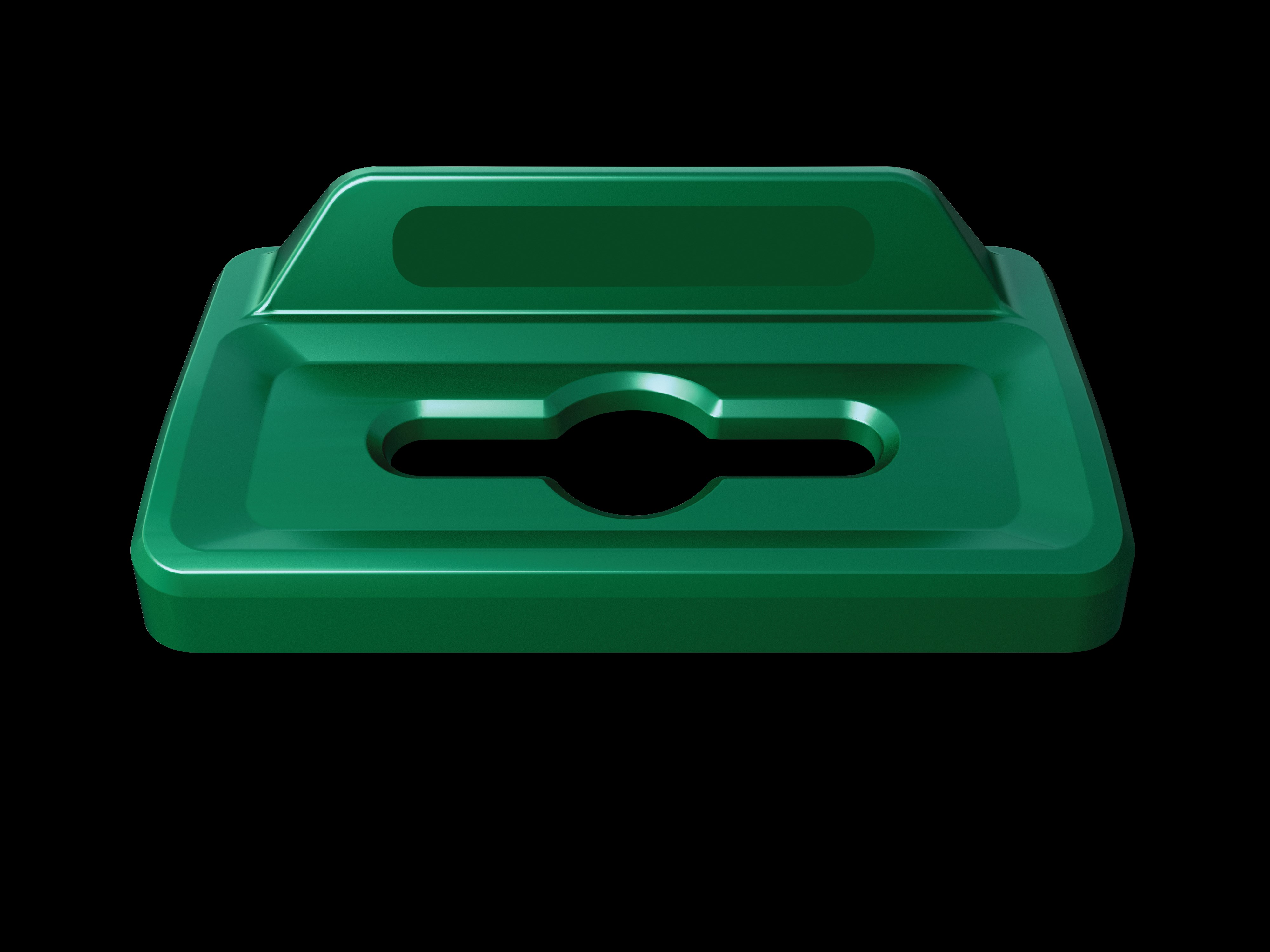 Slim Jim® recycling lids are designed to make recycling easier with consistent color-coding, lid openings and waste stream options.