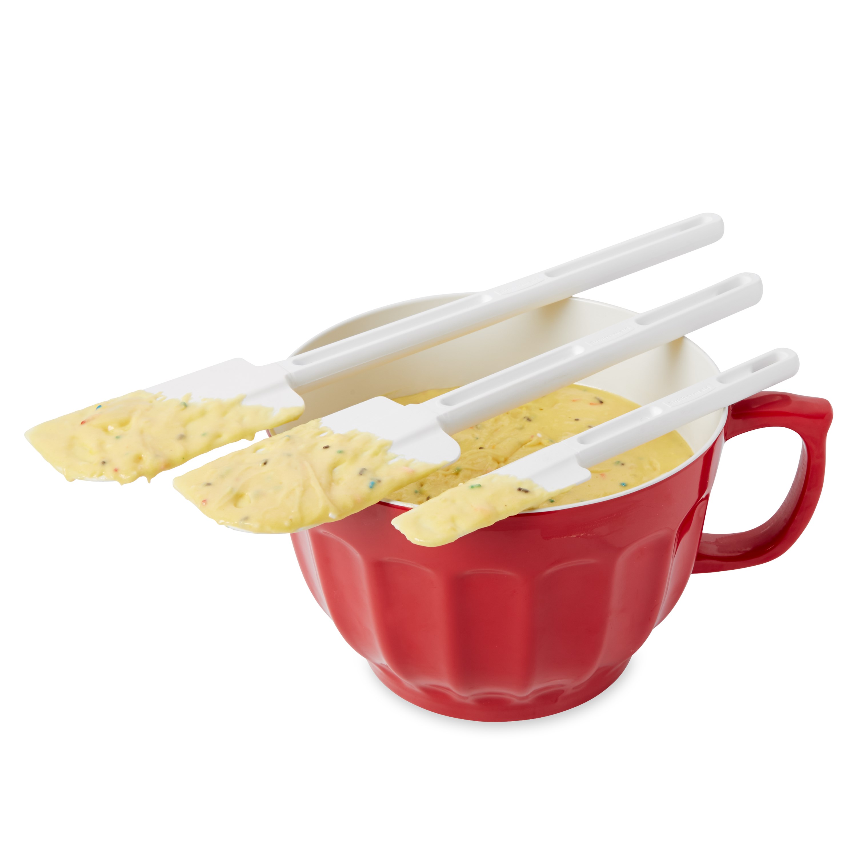 A 9.5" icing-blade spatula designed for unheated applications of spreading of cake icing.