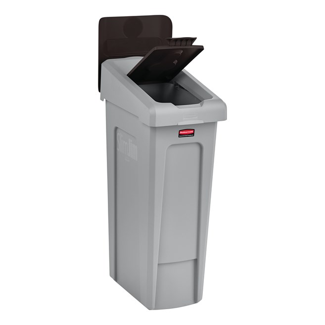 Slim Jim® Recycling Station Lid Inserts provide intuitive lid openings that promote recycling and improve productivity.