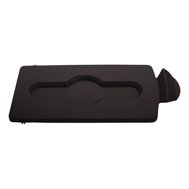 Slim Jim® Recycling Station Lid Inserts provide intuitive lid openings that promote recycling and improve productivity.