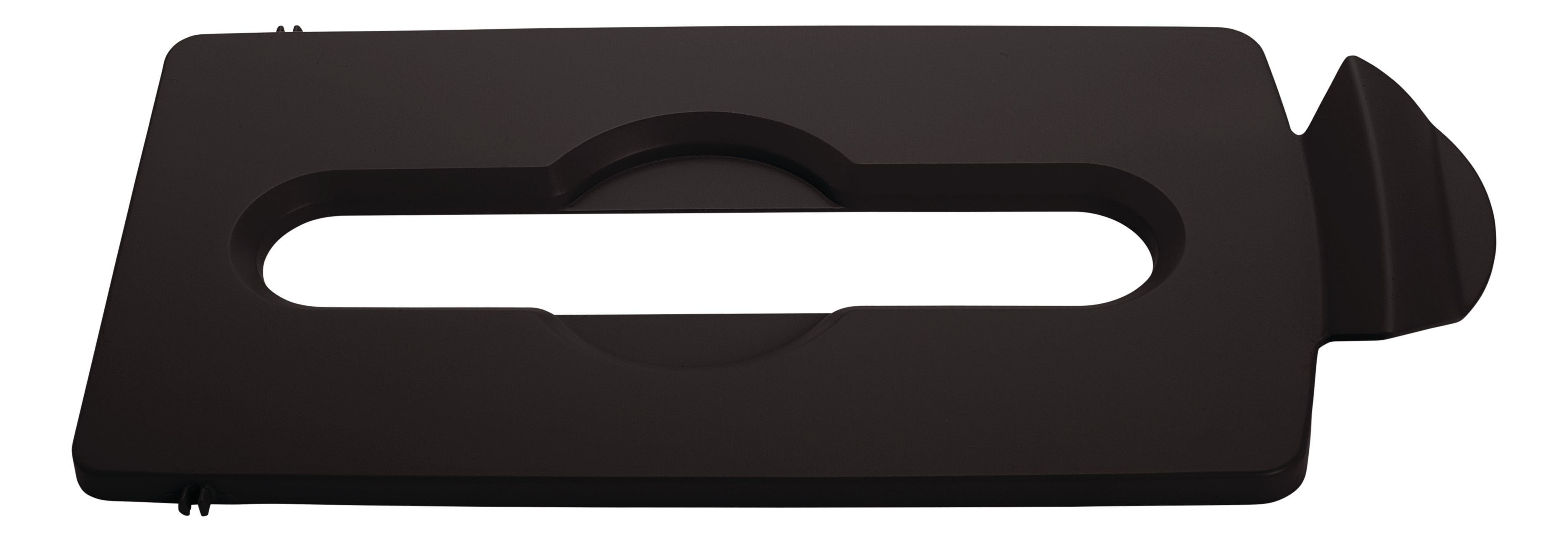 スリムジム® リサイクルステーション蓋インサートは、リサイクルを促進し、生産性を向上させる直感的な蓋開口部を提供します。