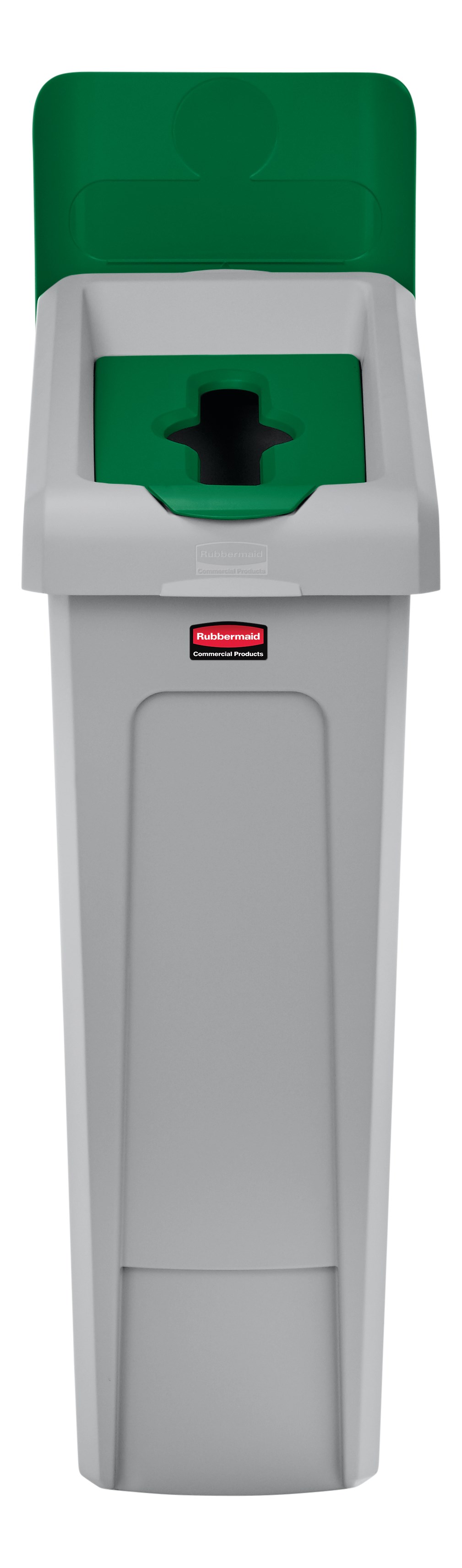 Slim Jim® Recycling Station Lid Inserts provide intuitive lid openings that promote recycling and improve productivity.