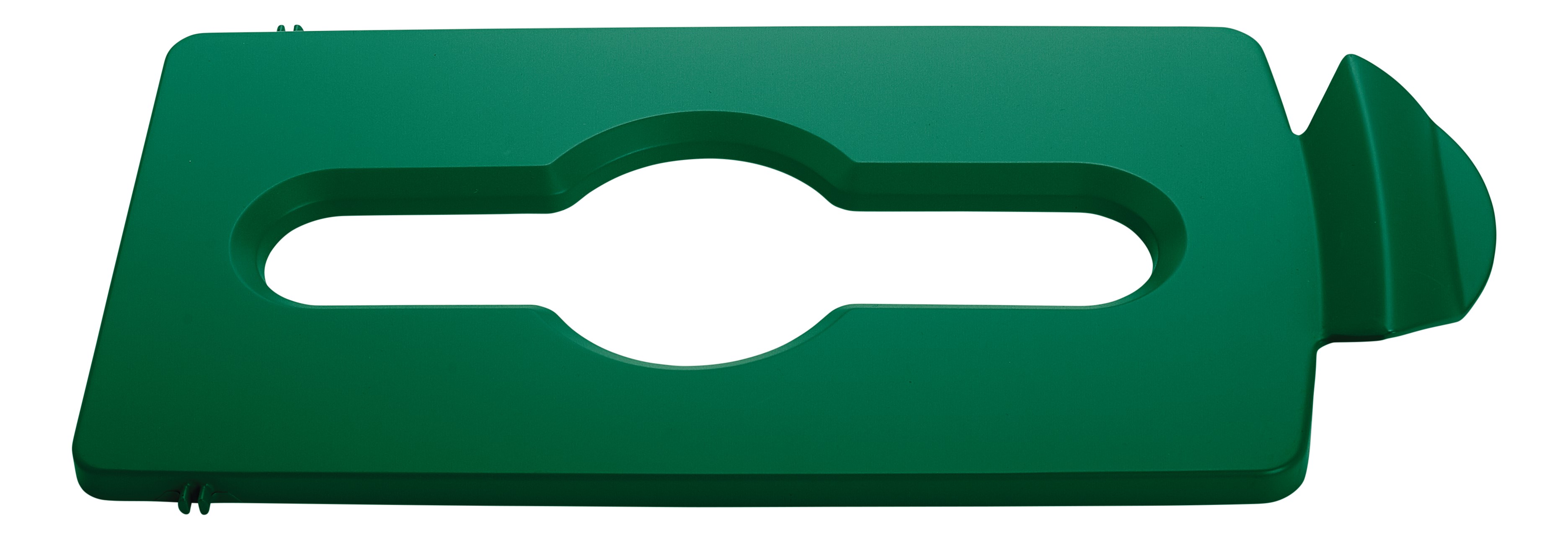 Slim Jim® Recycling Station Lid Inserts provide intuitive lid openings that promote recycling and improve productivity.