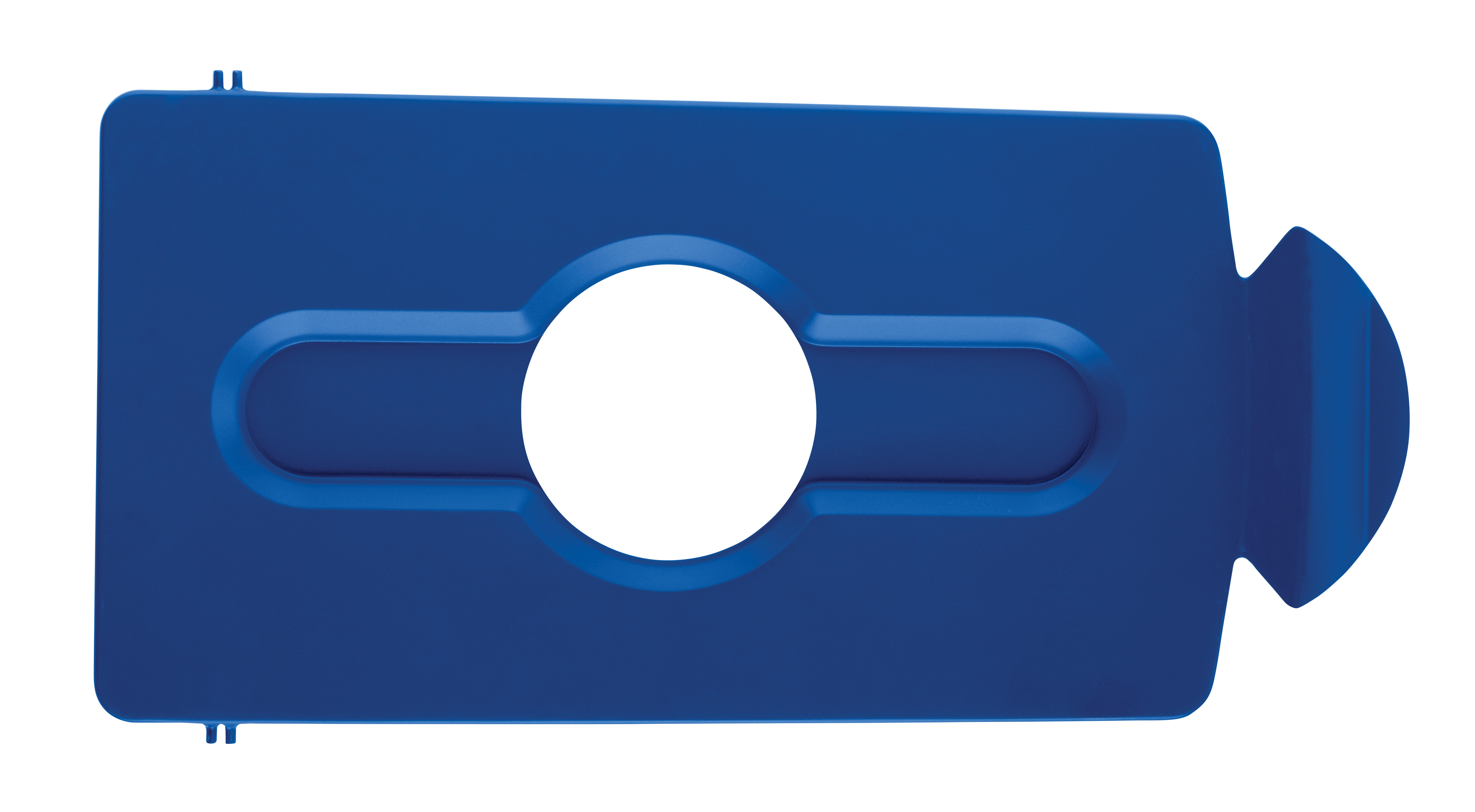 スリムジム® リサイクルステーション蓋インサートは、リサイクルを促進し、生産性を向上させる直感的な蓋開口部を提供します。