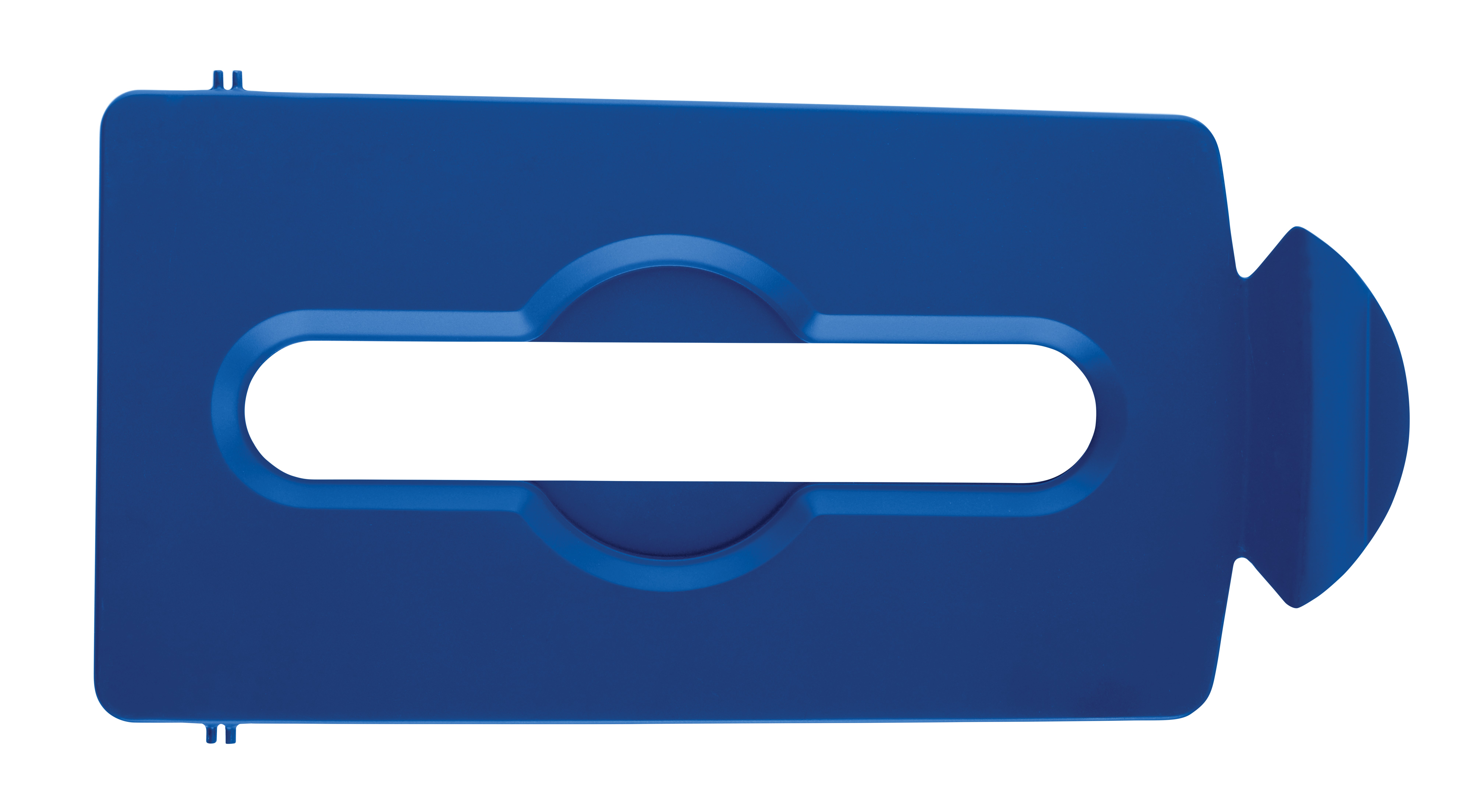 スリムジム® リサイクルステーション蓋インサートは、リサイクルを促進し、生産性を向上させる直感的な蓋開口部を提供します。