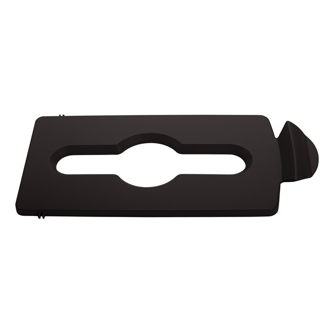 Slim Jim® Recycling Station Lid Inserts provide intuitive lid openings that promote recycling and improve productivity.