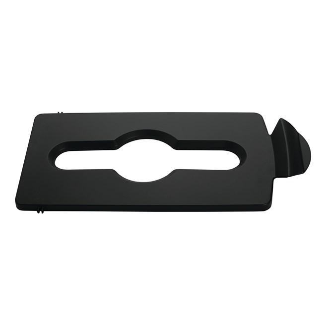 Slim Jim® Recycling Station Lid Inserts provide intuitive lid openings that promote recycling and improve productivity.