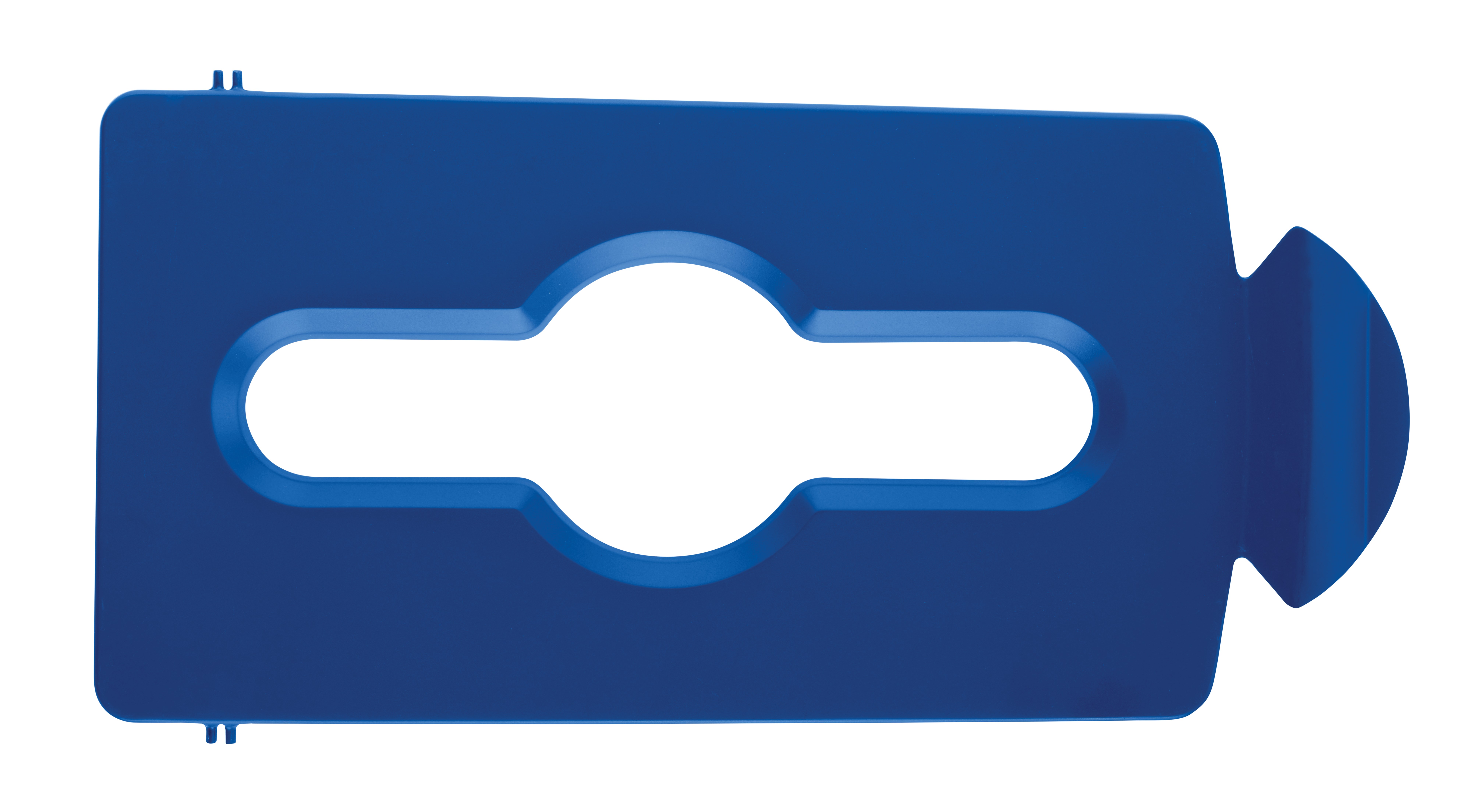 スリムジム® リサイクルステーション蓋インサートは、リサイクルを促進し、生産性を向上させる直感的な蓋開口部を提供します。