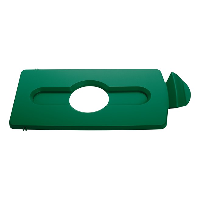 Slim Jim® Recycling Station Lid Inserts provide intuitive lid openings that promote recycling and improve productivity.