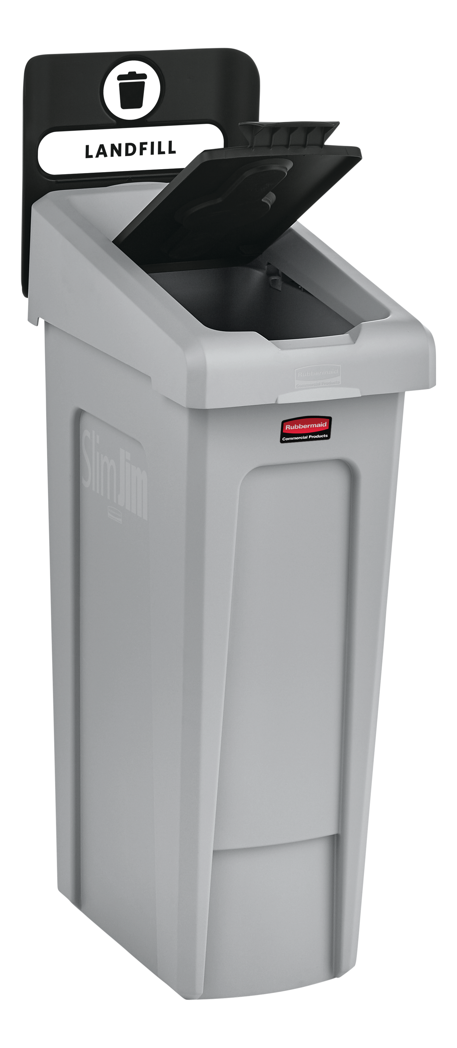Upgrade your Slim Jim® Recycling Station with a durable, easy-to-install lid insert designed to support streamlined and efficient waste separation in any environment.
