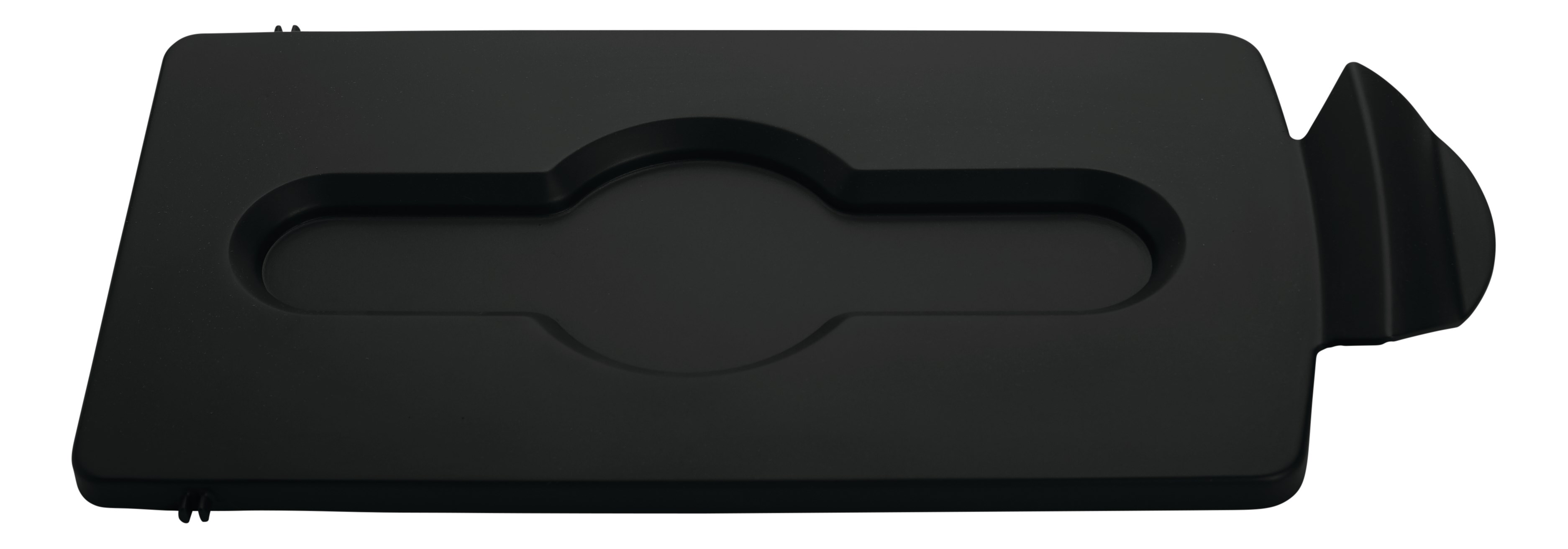 スリムジム® リサイクルステーション蓋インサートは、リサイクルを促進し、生産性を向上させる直感的な蓋開口部を提供します。