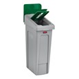 Slim Jim® Recycling Station Lid Inserts provide intuitive lid openings that promote recycling and improve productivity.