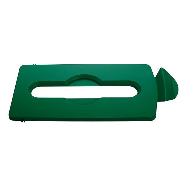 Slim Jim® Recycling Station Lid Inserts provide intuitive lid openings that promote recycling and improve productivity.