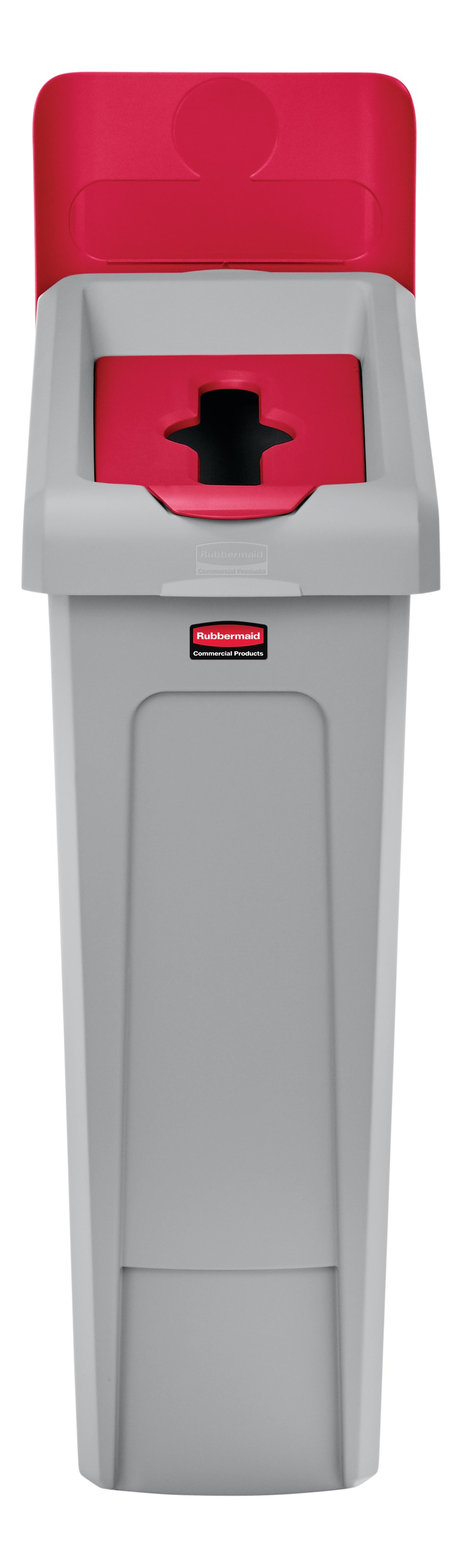 Slim Jim® Recycling Station Lid Inserts provide intuitive lid openings that promote recycling and improve productivity.