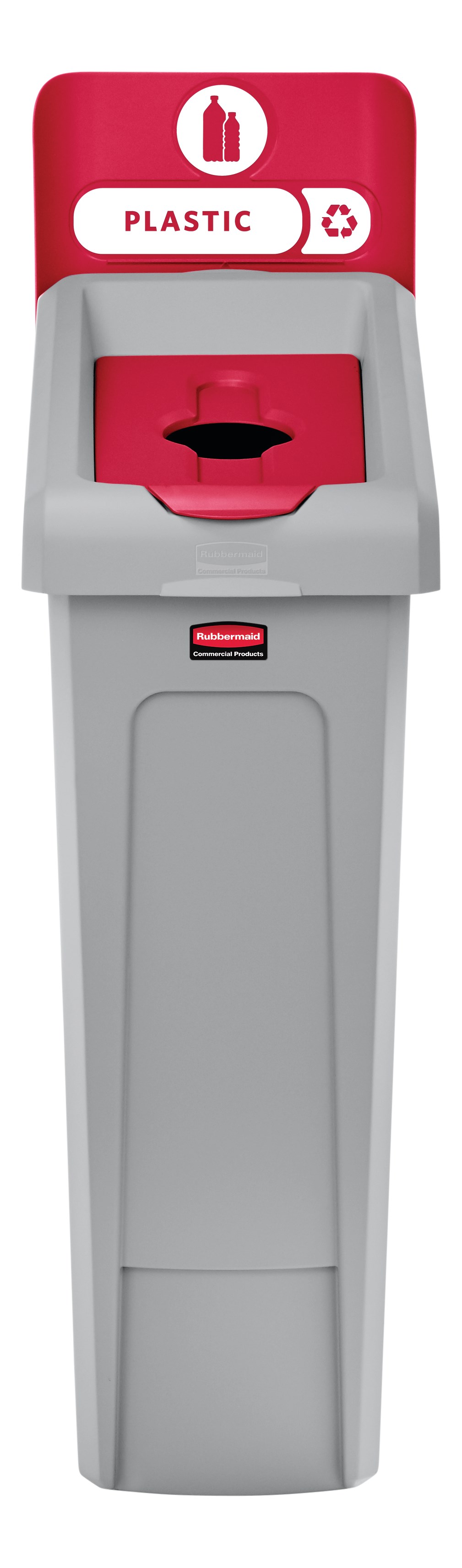 Slim Jim® Recycling Station Lid Inserts provide intuitive lid openings that promote recycling and improve productivity.