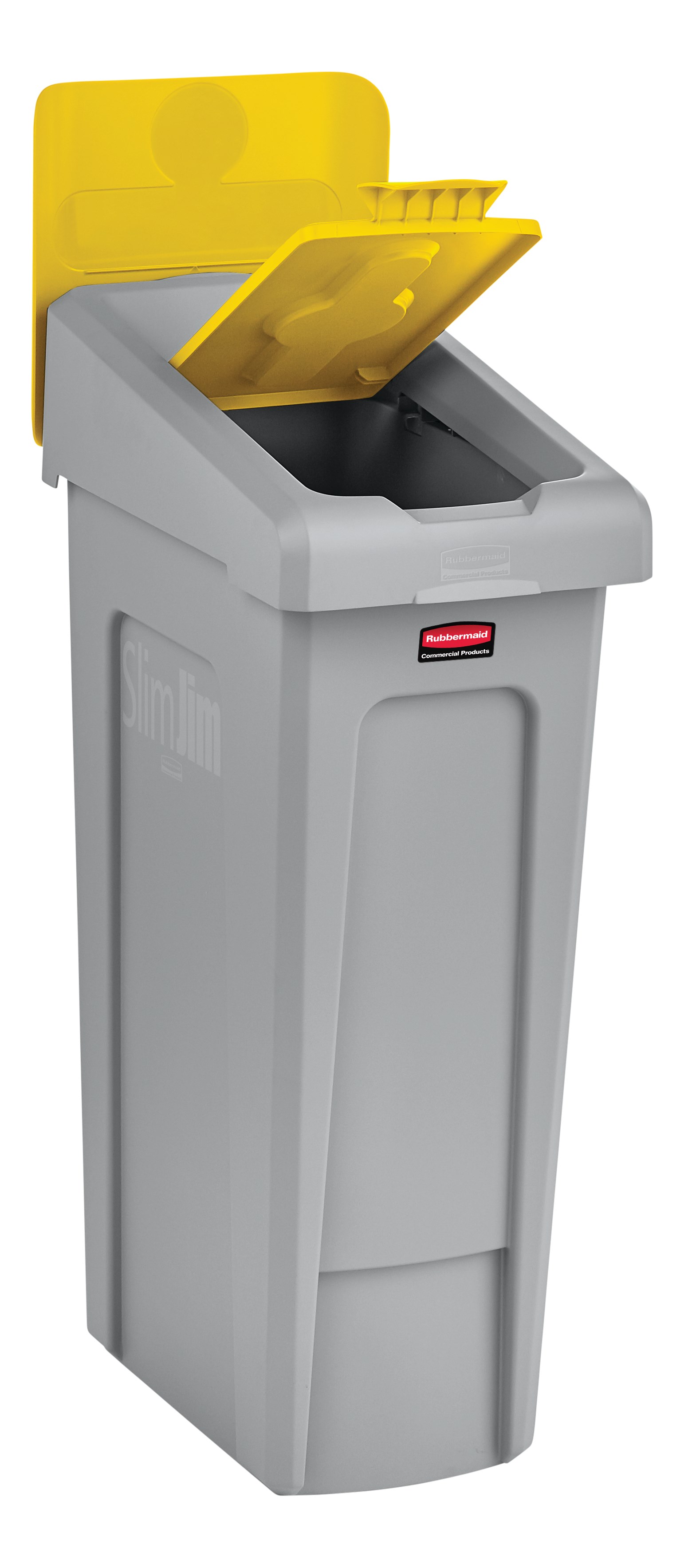 Slim Jim® Recycling Station Lid Inserts provide intuitive lid openings that promote recycling and improve productivity.