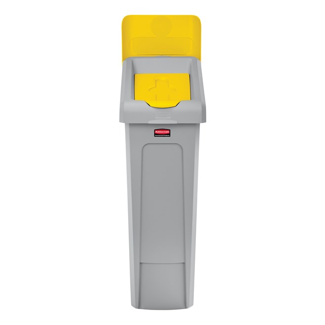 Slim Jim® Recycling Station Lid Inserts provide intuitive lid openings that promote recycling and improve productivity.