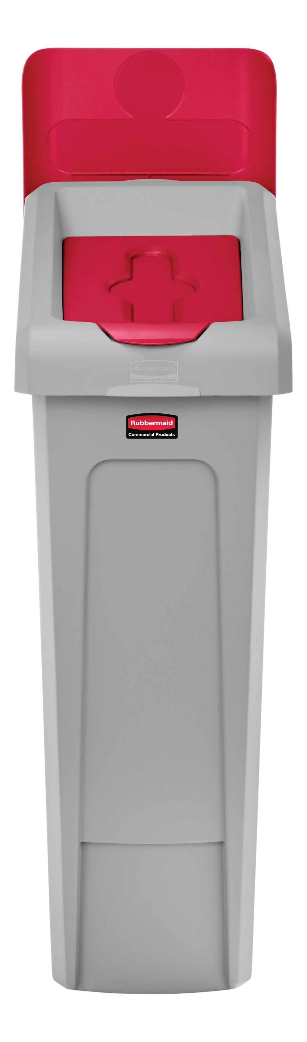 Slim Jim® Recycling Station Lid Inserts provide intuitive lid openings that promote recycling and improve productivity.