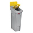 Slim Jim® Recycling Station Lid Inserts provide intuitive lid openings that promote recycling and improve productivity.