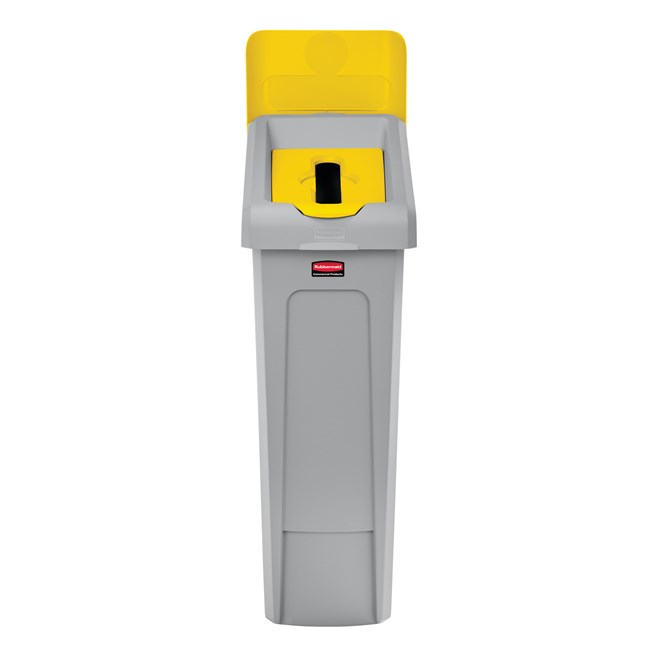 Slim Jim® Recycling Station Lid Inserts provide intuitive lid openings that promote recycling and improve productivity.