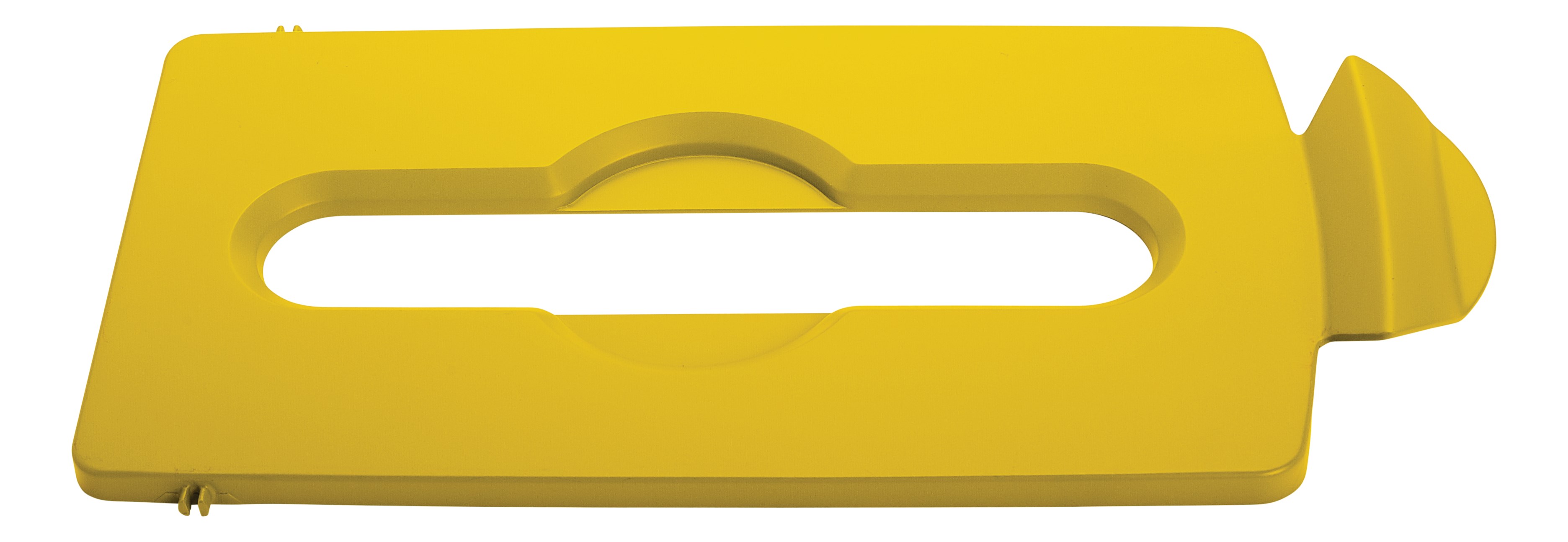 スリムジム® リサイクルステーション蓋インサートは、リサイクルを促進し、生産性を向上させる直感的な蓋開口部を提供します。