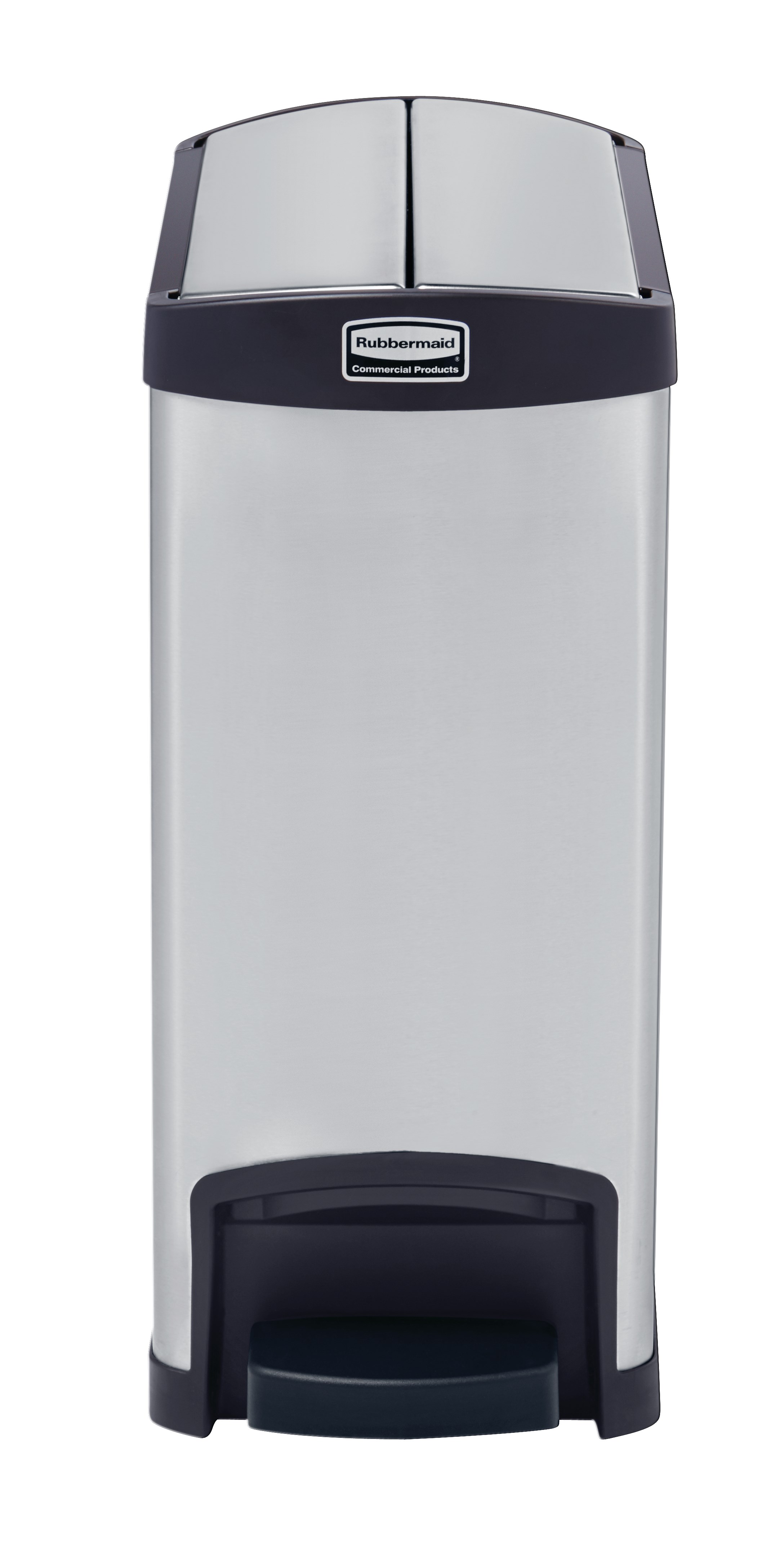The Rubbermaid Commercial Impressions™ Step-On Container features a slim profile and small footprint to fit in tightest spaces. Impressions™ Step-On containers are constructed with premium-quality materials and meet the needs of any environment with efficiency, safety, and durability.