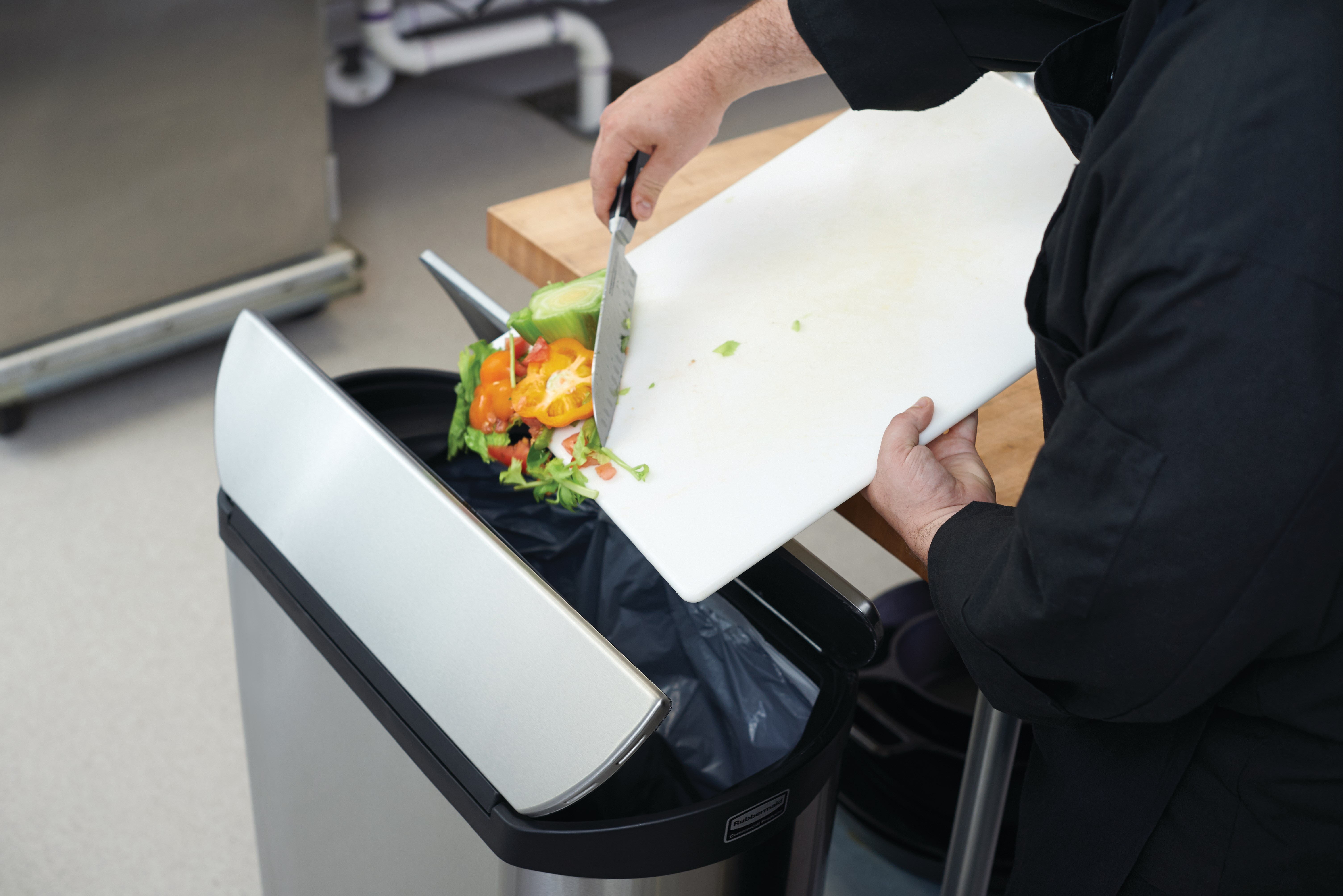 The Rubbermaid Commercial Impressions™ Step-On Container features a slim profile and small footprint to fit in tightest spaces. Impressions™ Step-On containers are constructed with premium-quality materials and meet the needs of any environment with efficiency, safety, and durability.