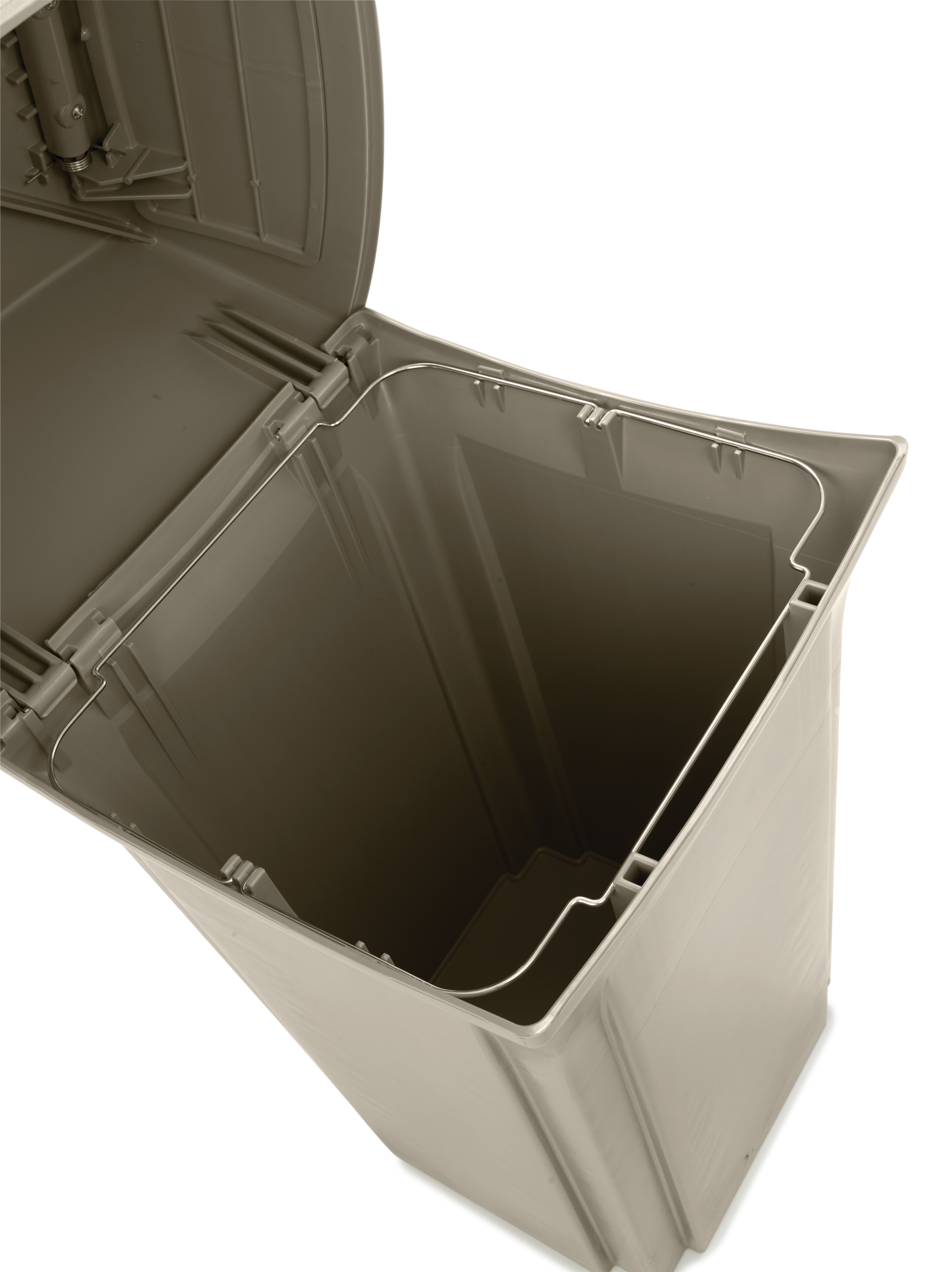 The Rubbermaid Commercial Ranger® Classic Waste Bins feature Rubbermaid's famous durability, modern styling, and easy-to-service design.