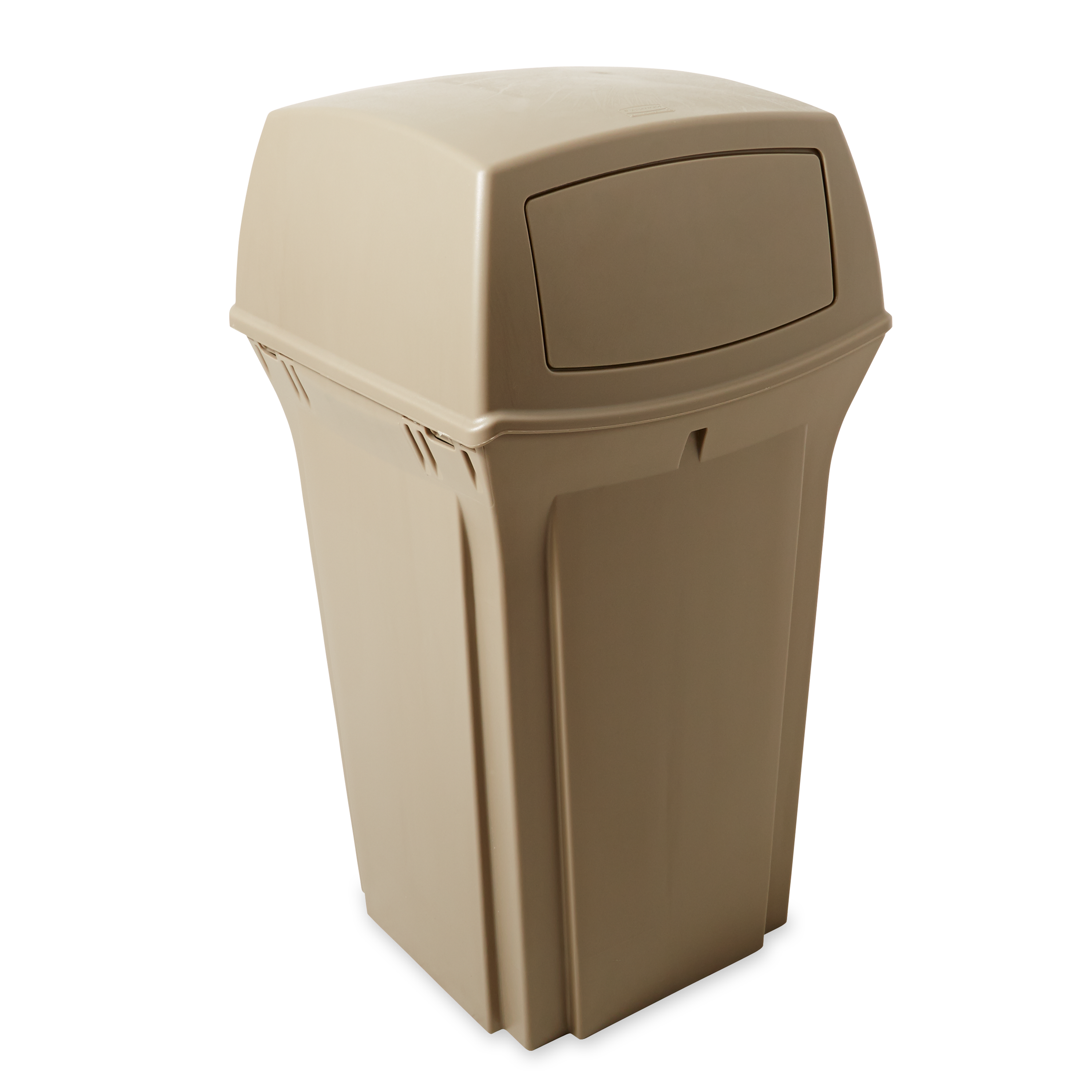 The Rubbermaid Commercial Ranger® Classic Waste Bins feature Rubbermaid's famous durability, modern styling, and easy-to-service design.
