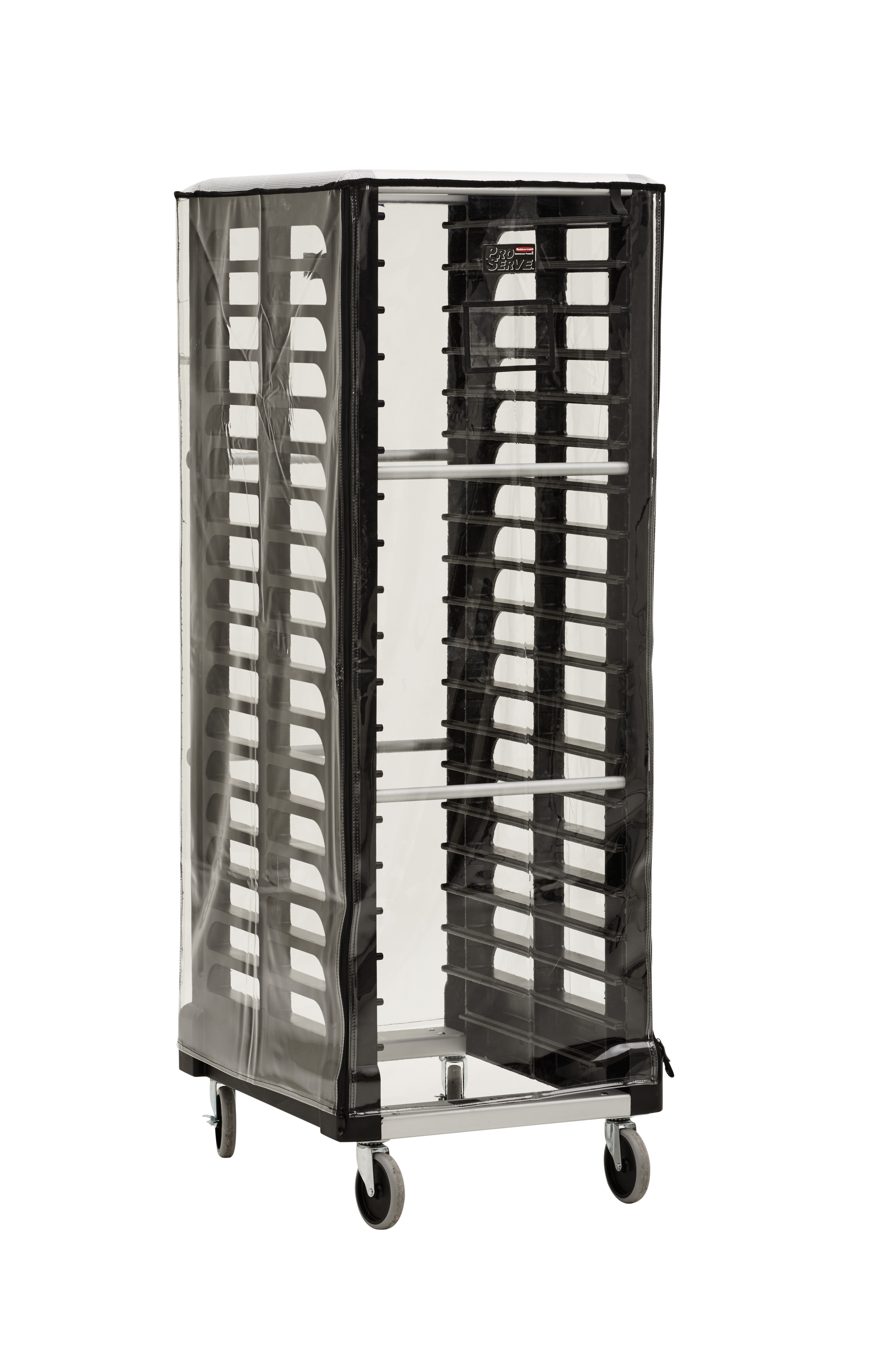Our Vinyl Rack Cover reduces cross-contamination when used with ProServe® Rack System