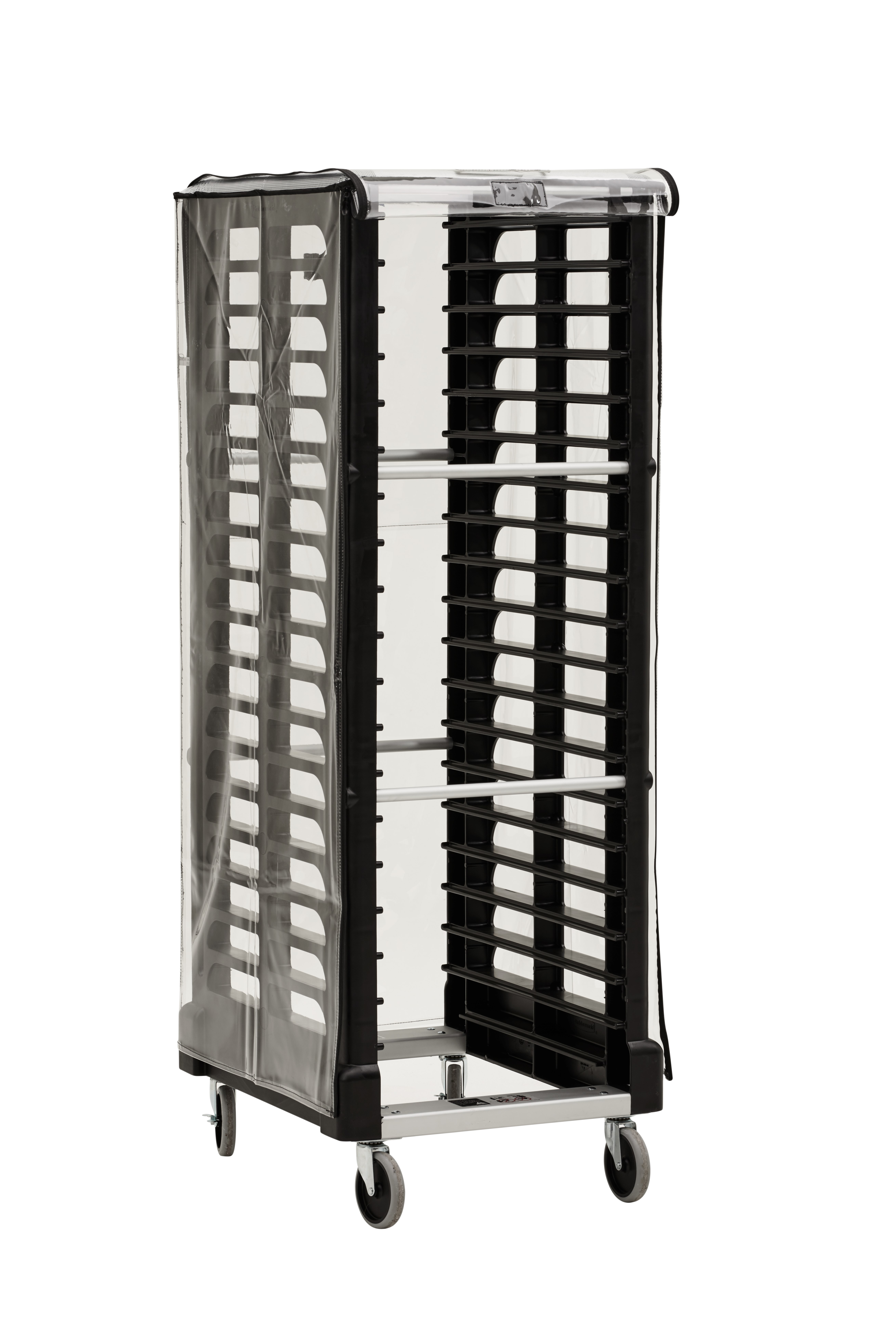 Our Vinyl Rack Cover reduces cross-contamination when used with ProServe® Rack System